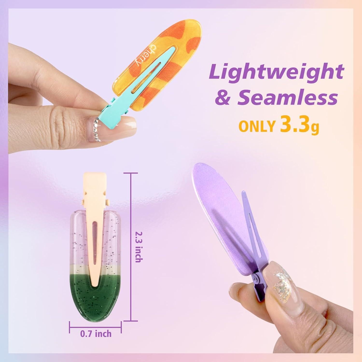 Clips para el Cabello Magicsky 12PCS Sin Pliegues 7.1cm