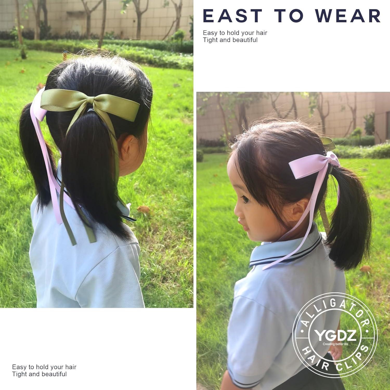 Clips de Pelo Cocodrilo YGDZ 150pcs Metal 4.5cm Plateados