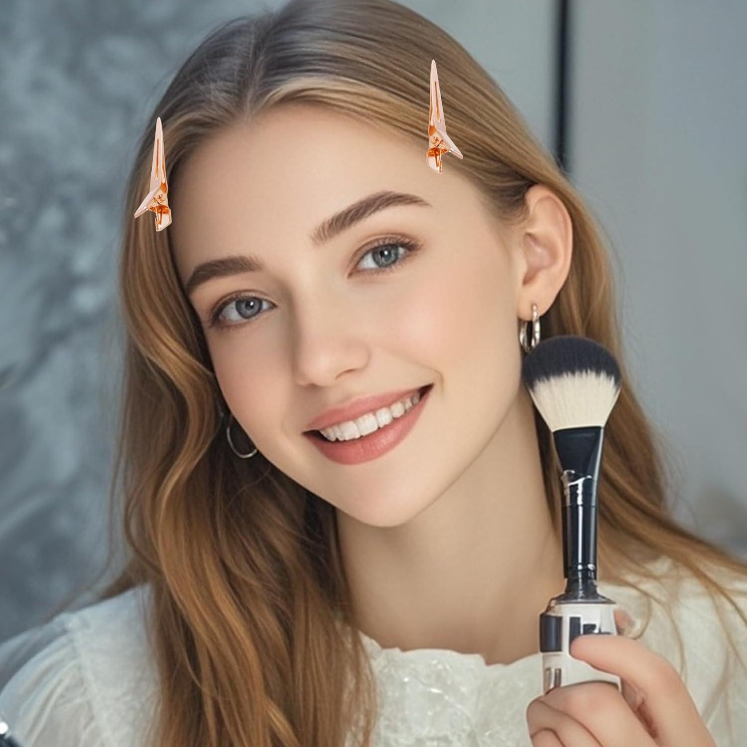 50 Clips de Rizo de Cocodrilo Bantoye 4.5cm Oro Rosa Metal