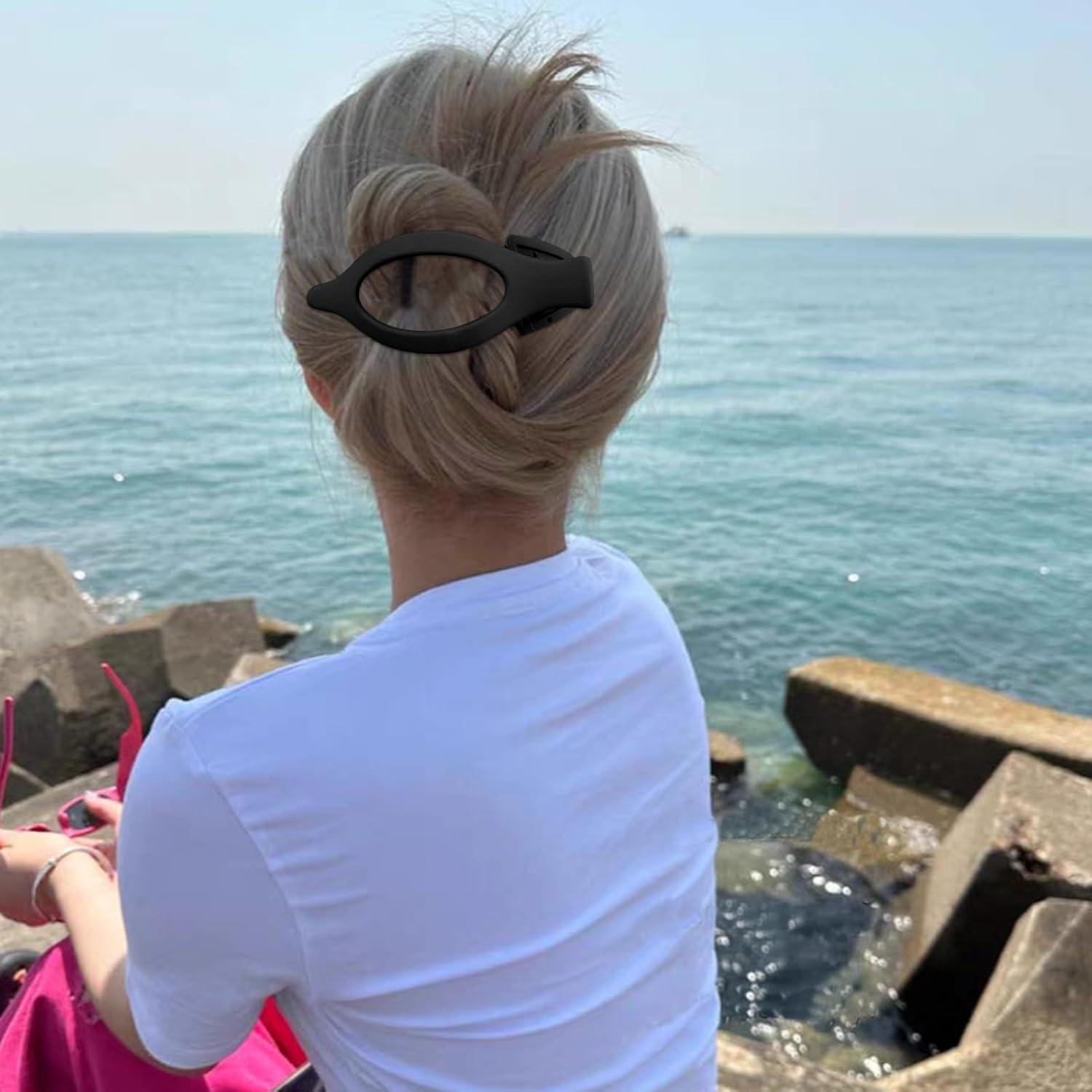 Pinzas Planas Velscrun para Cabello Grueso y Fino - 4 Piezas