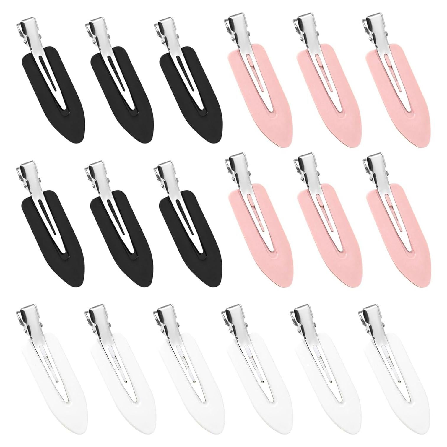 Clips de Cabello Sin Pliegues Cptots - 18 PZS, 3 Colores
