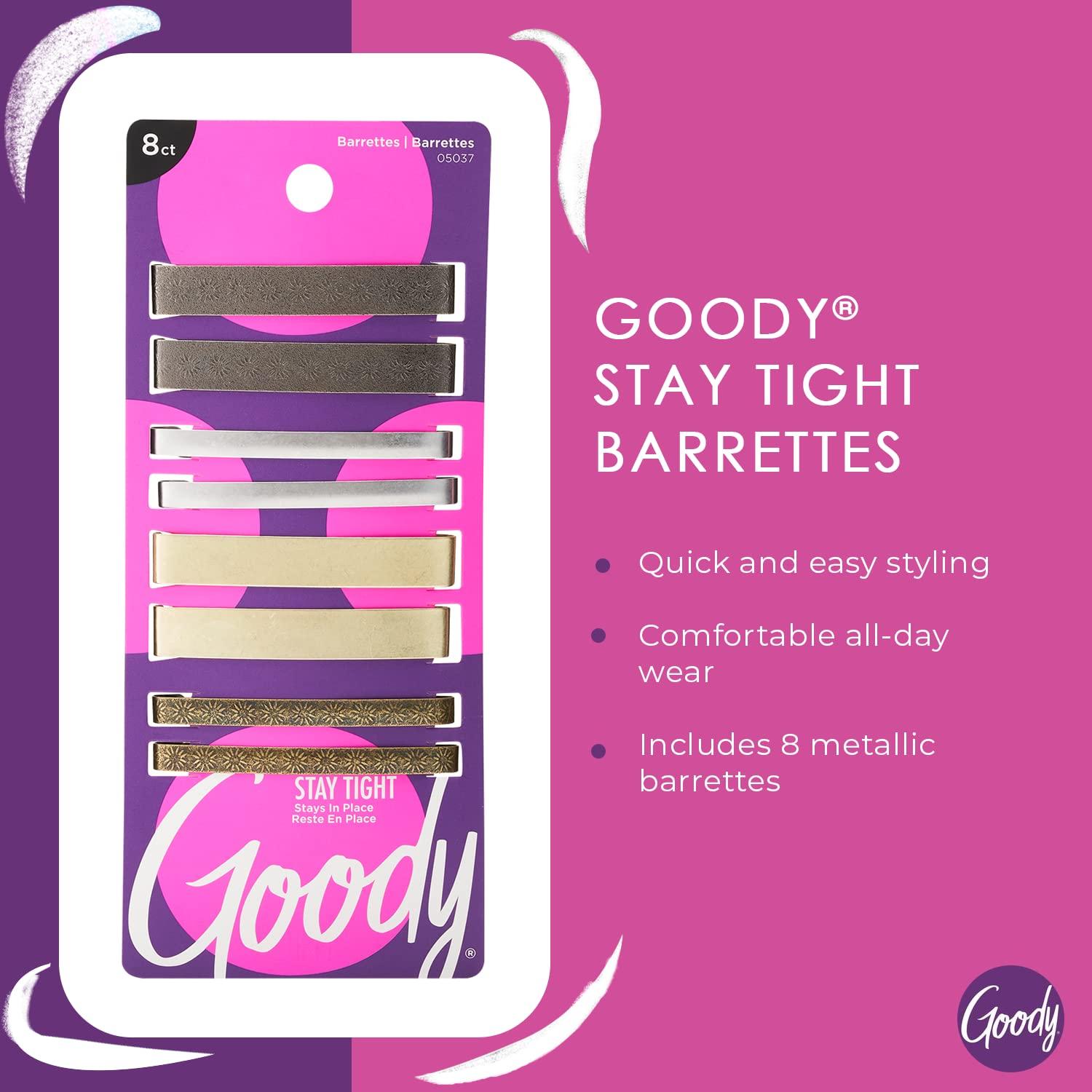 Horquillas Antideslizantes Goody Stay Tight - 8 Unidades Metálicas
