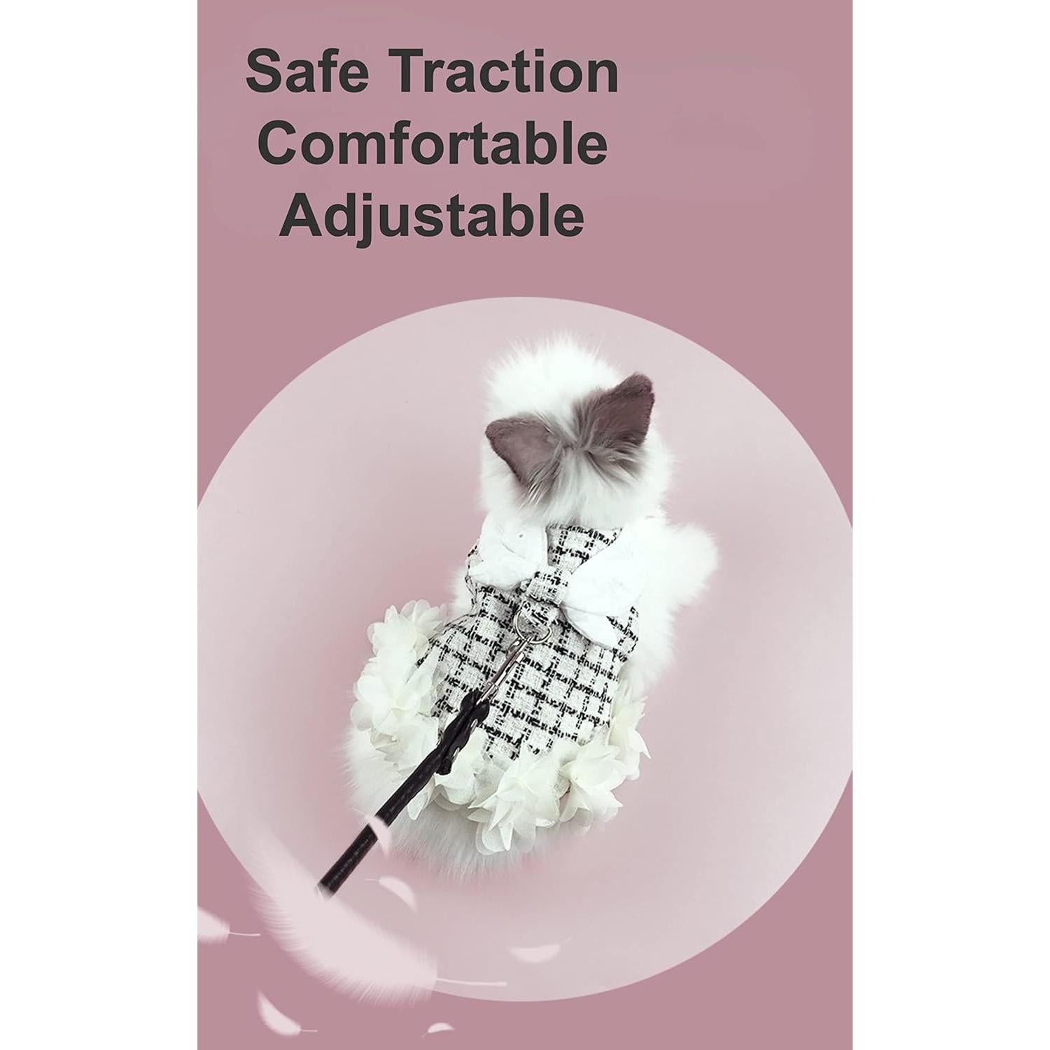 Conjunto Arnés y Correa para Conejos y Hurones S Flor