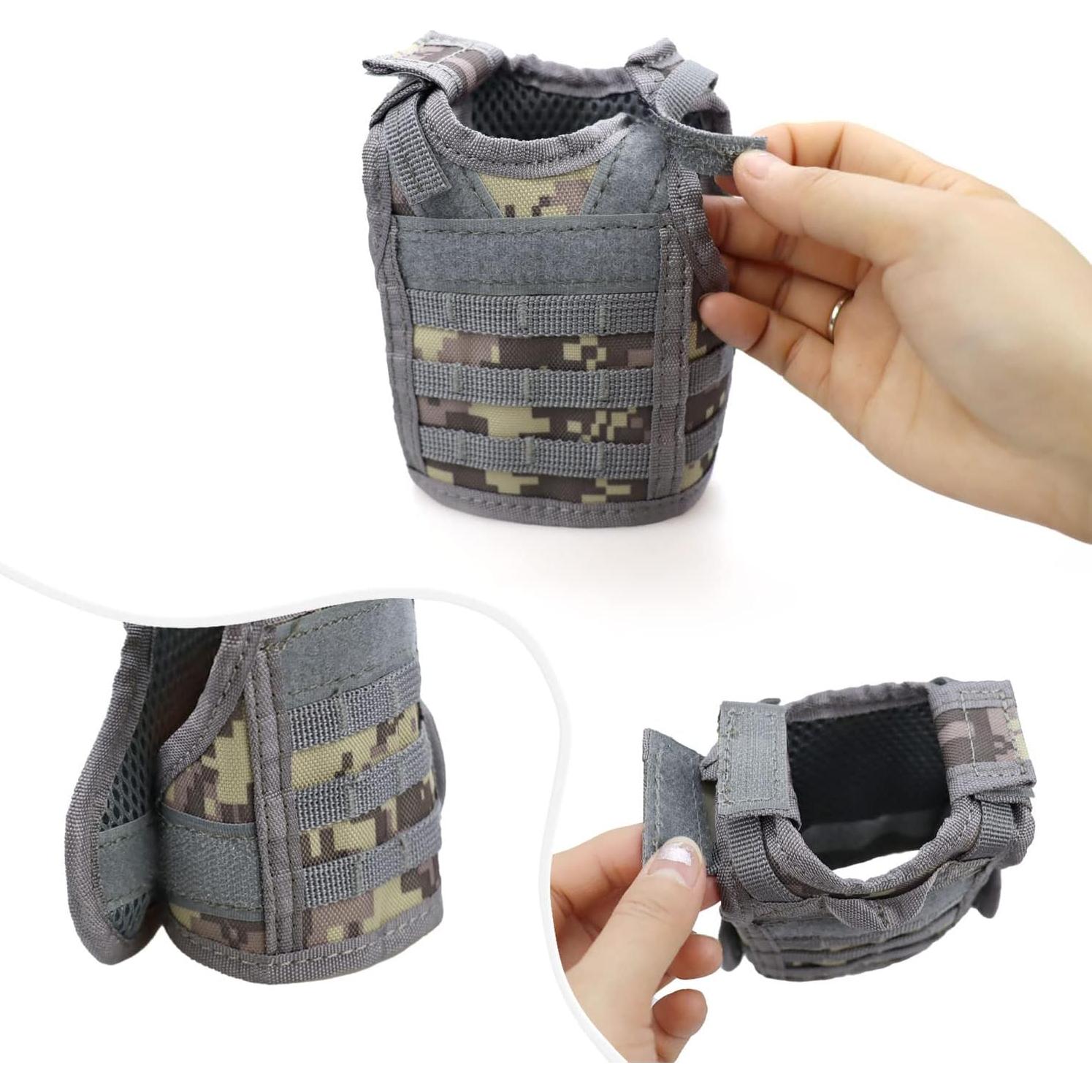 Arnés y Correa Chaleco Táctico Militar para Hurones y Mascotas