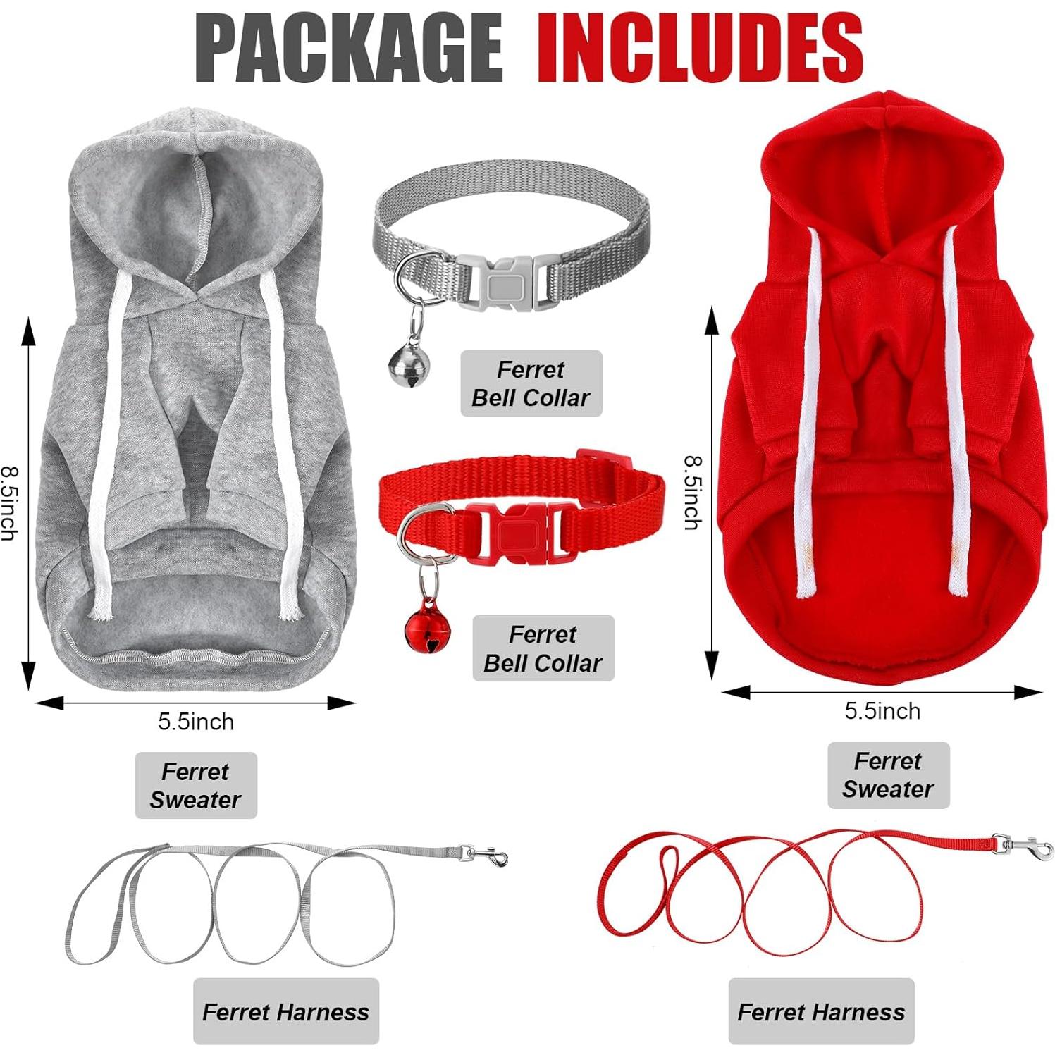 Conjunto de Arnés y Correa para Hurones Foaincore 6 Pcs