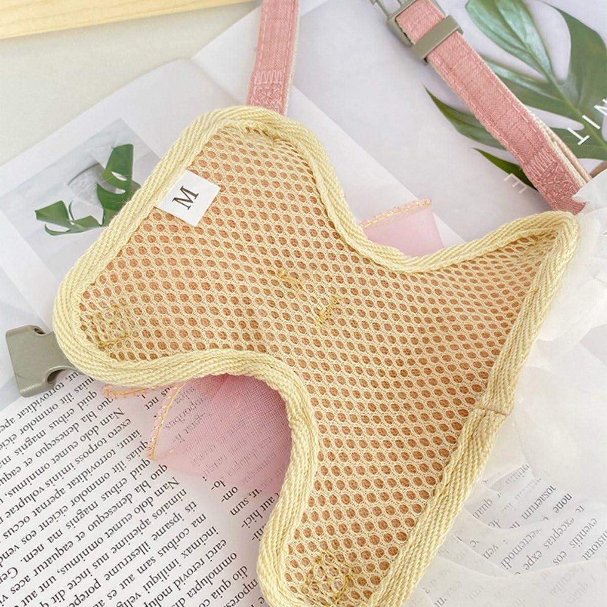 Arnés y Correa para Conejos Copfeu Rosa Malla Transpirable