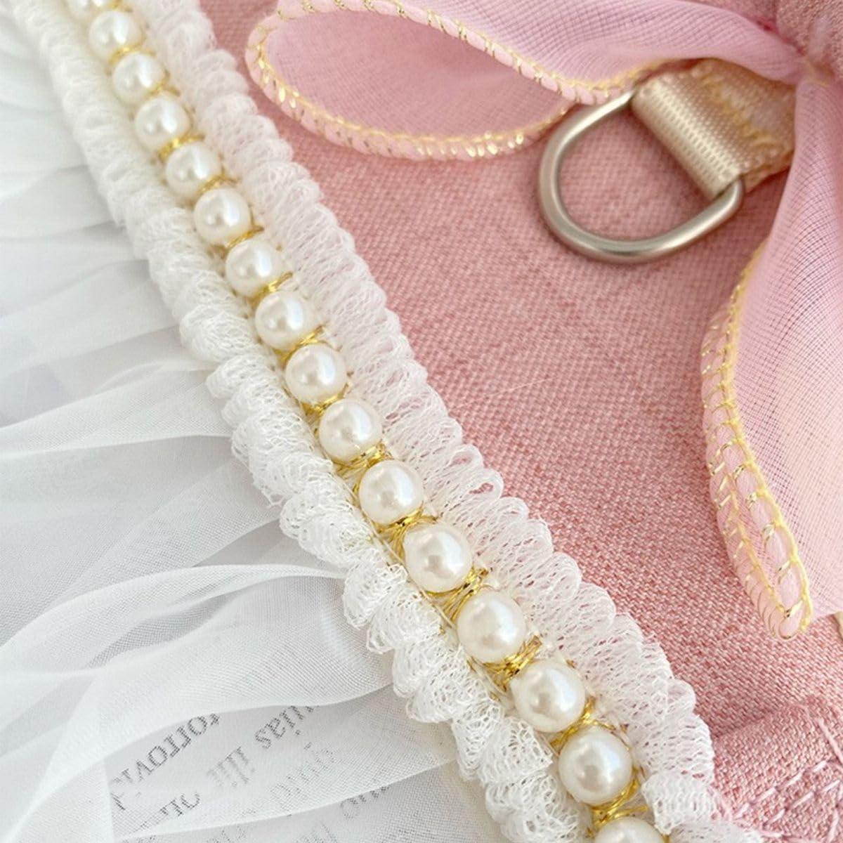 Arnés y Correa para Conejos Copfeu Rosa Malla Transpirable