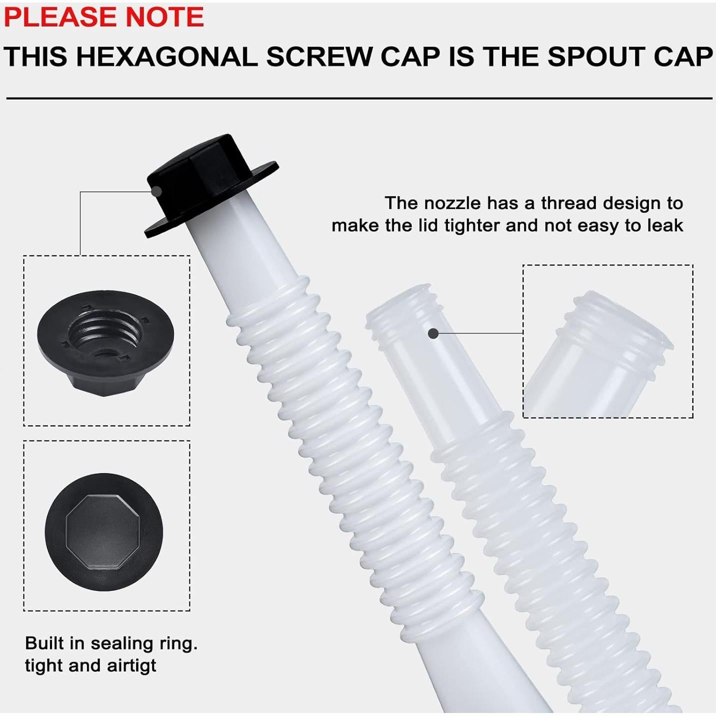 Kit de Reemplazo de Boquilla de Gasolina Zoolowua 2 Unidades