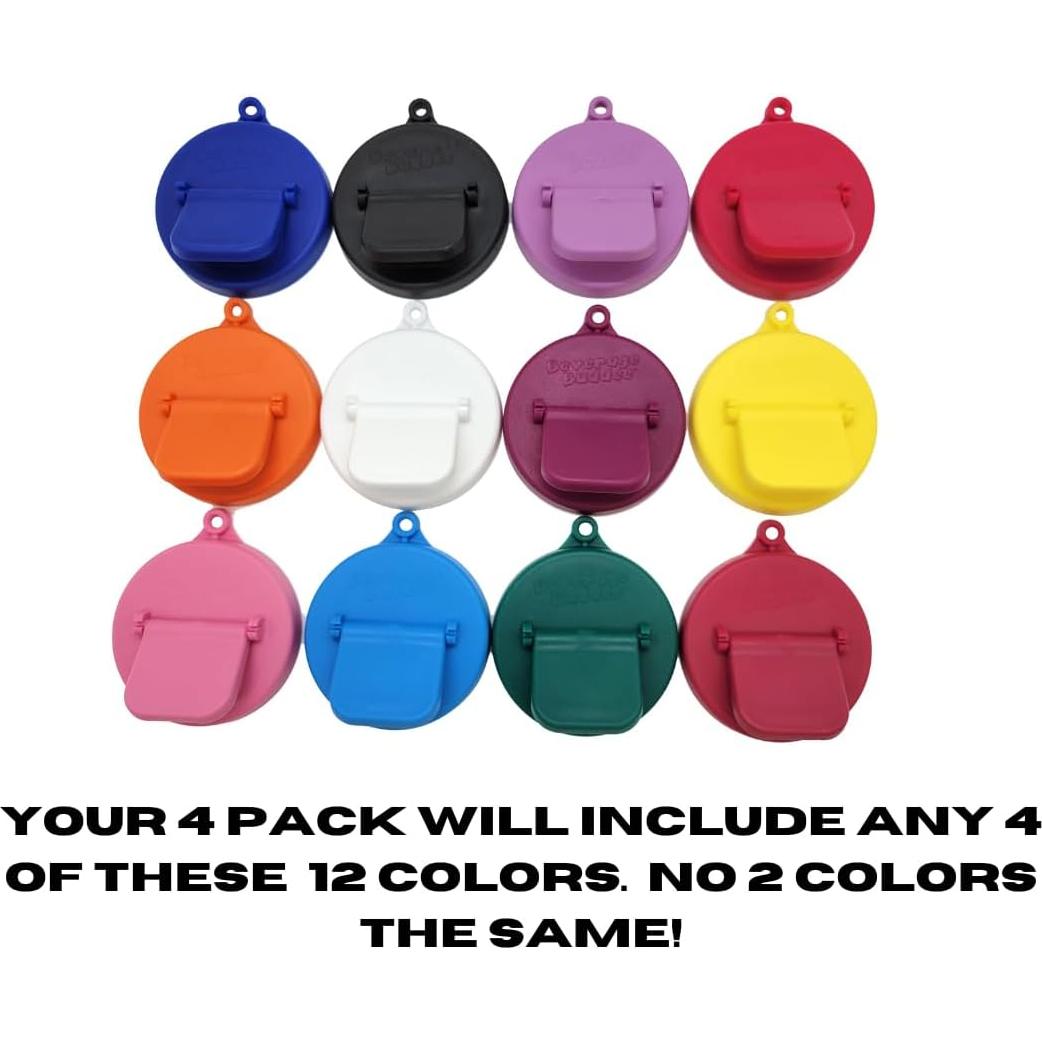 Cubiertas de Lata Sumner - Paquete de 4 - Libre de BPA - Colores Asst