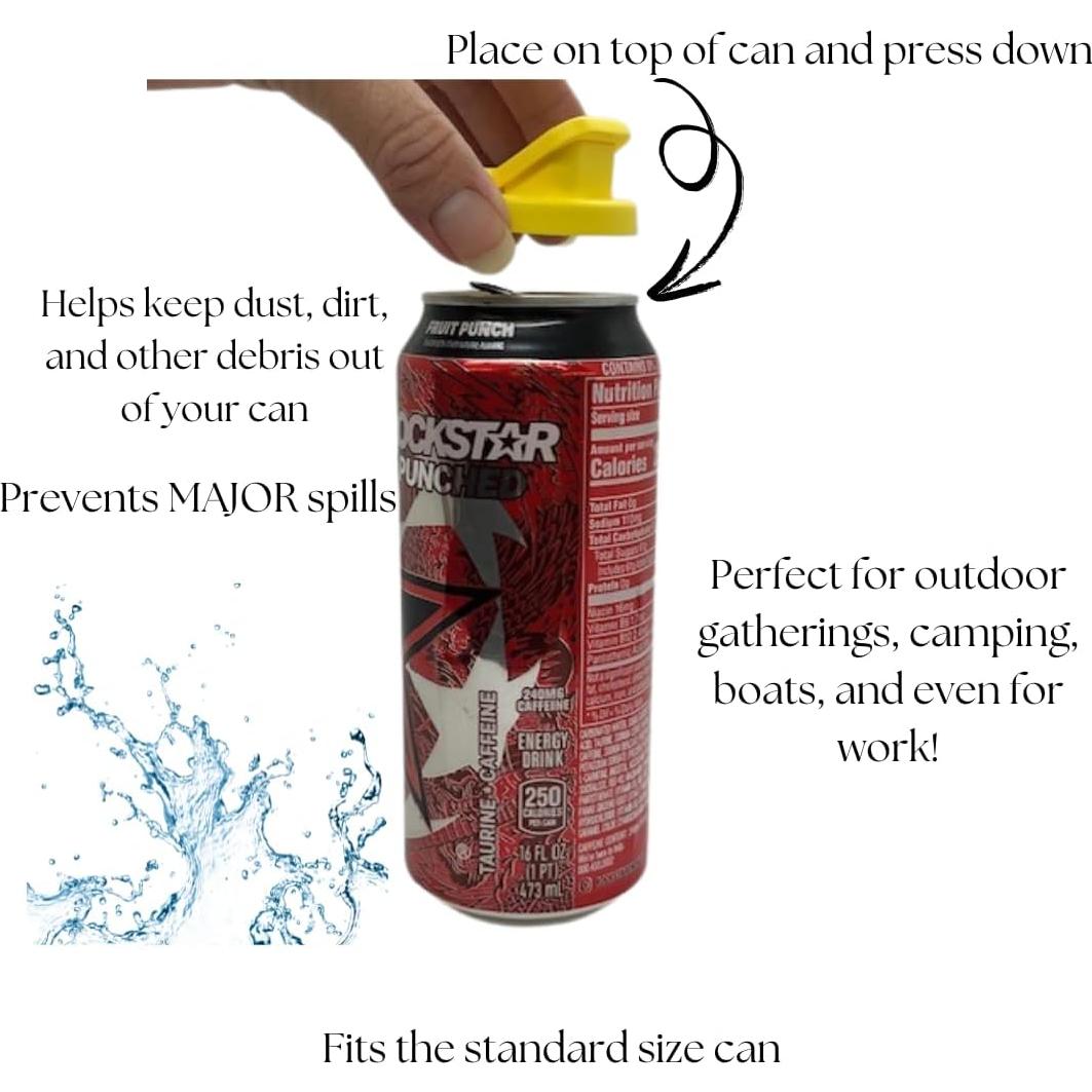 Cubiertas de Lata Sumner - Paquete de 4 - Libre de BPA - Colores Asst