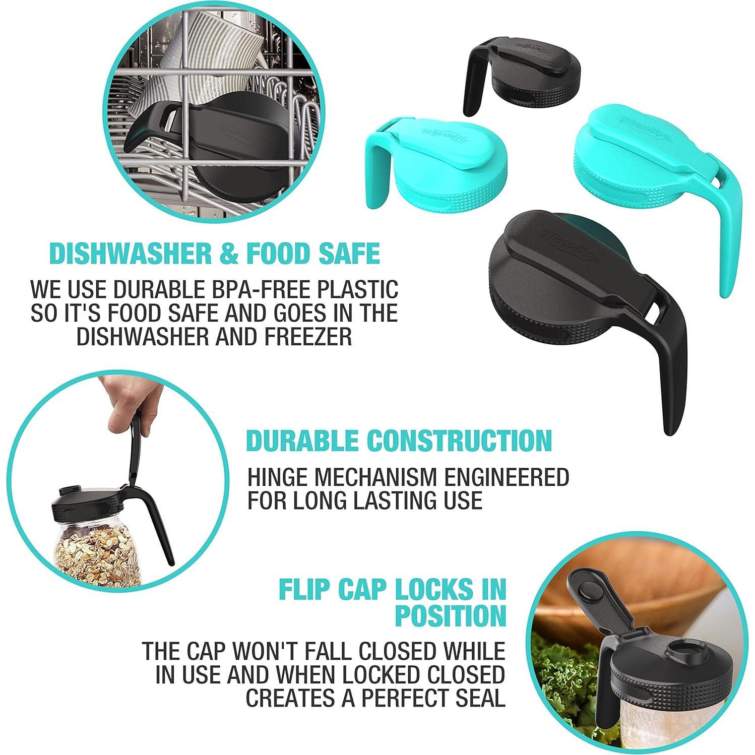 Tapa Vertedora Masontops para Tarro de Conservas Boca Ancha