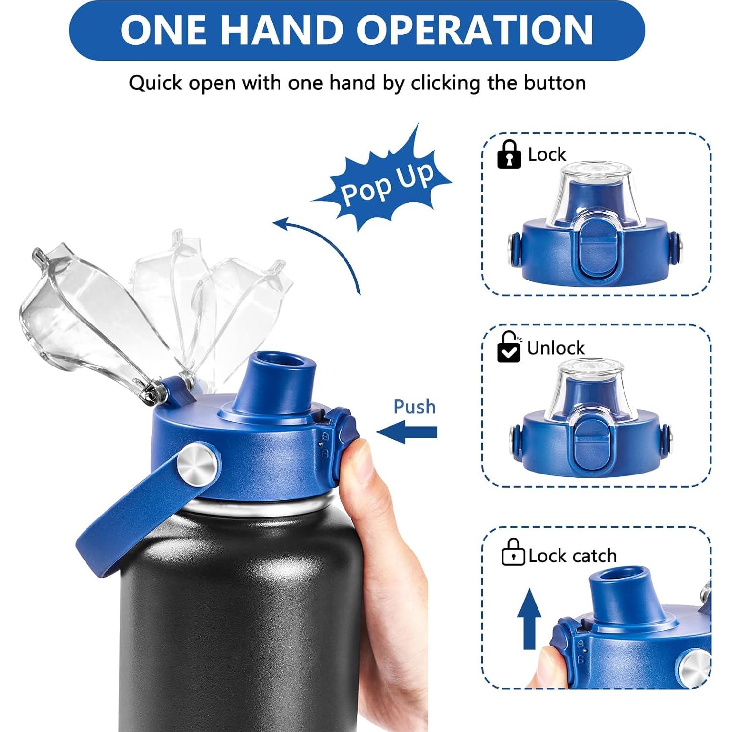 Tapa Abatible XACIOA para Botellas Hydro Flask 12-64 oz