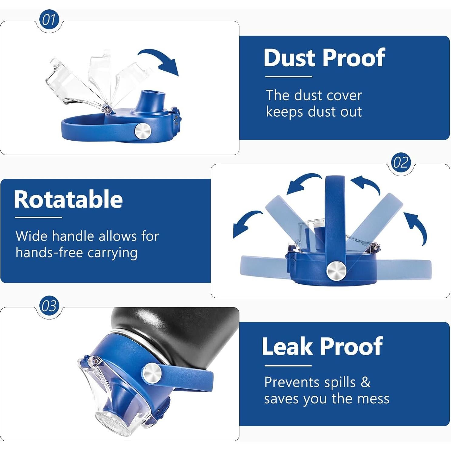Tapa Abatible XACIOA para Botellas Hydro Flask 12-64 oz