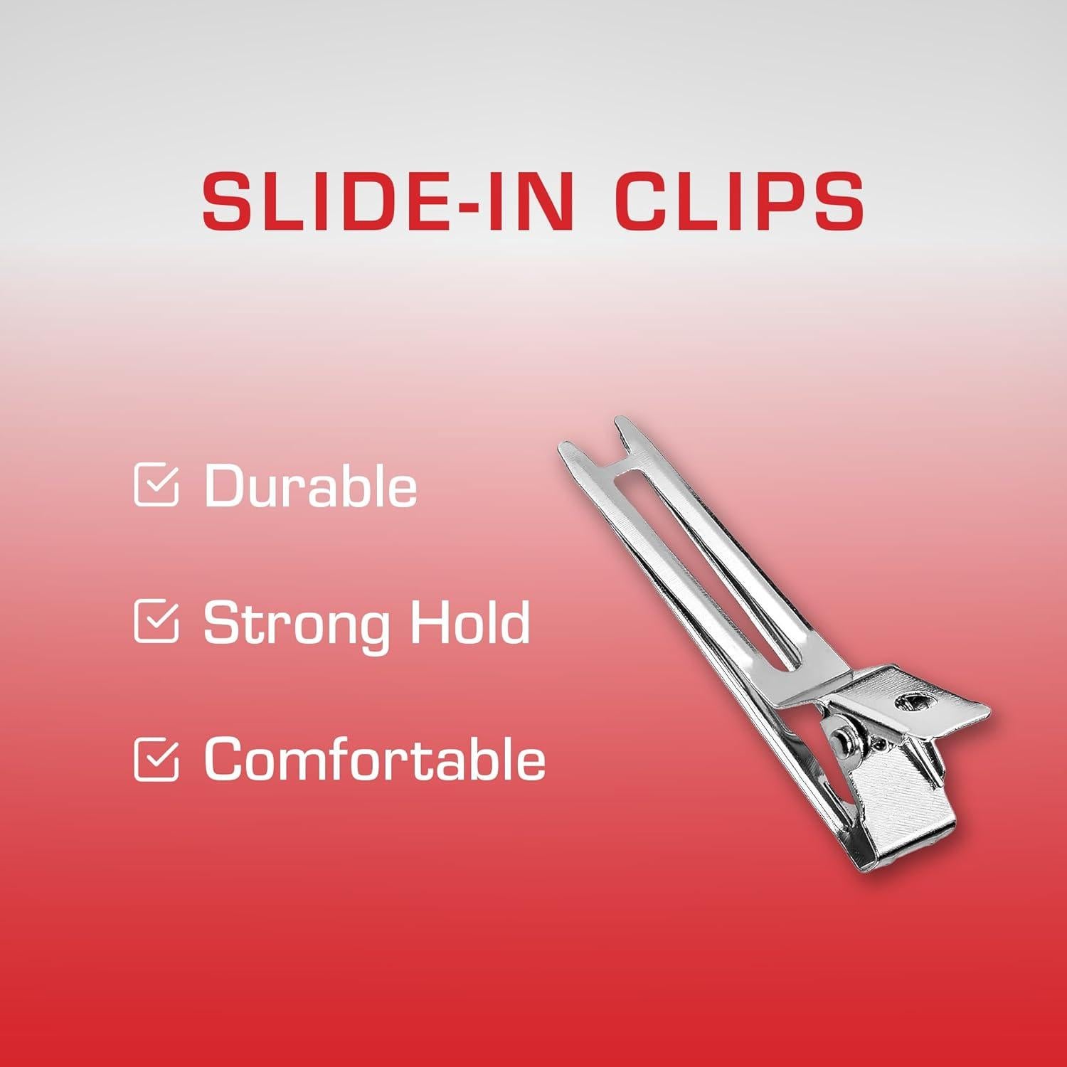 Clips de Pelo RED by Kiss 80pcs 4.45 cm Metal Duraderos