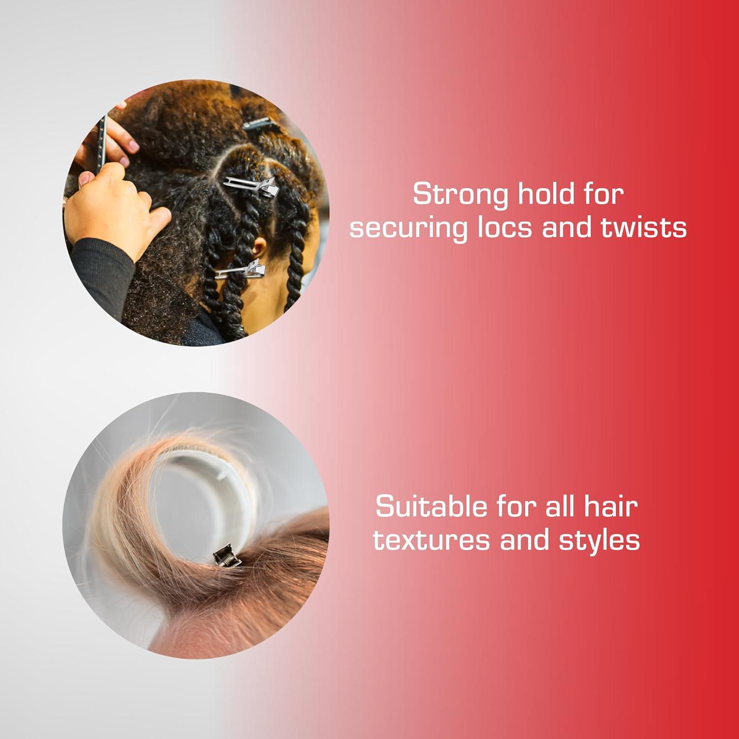 Clips de Pelo RED by Kiss 80pcs 4.45 cm Metal Duraderos