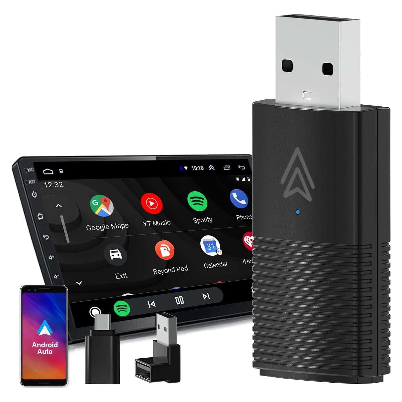 Adaptador Inalámbrico Android Auto Dilxyuy 2016+ Plug & Play
