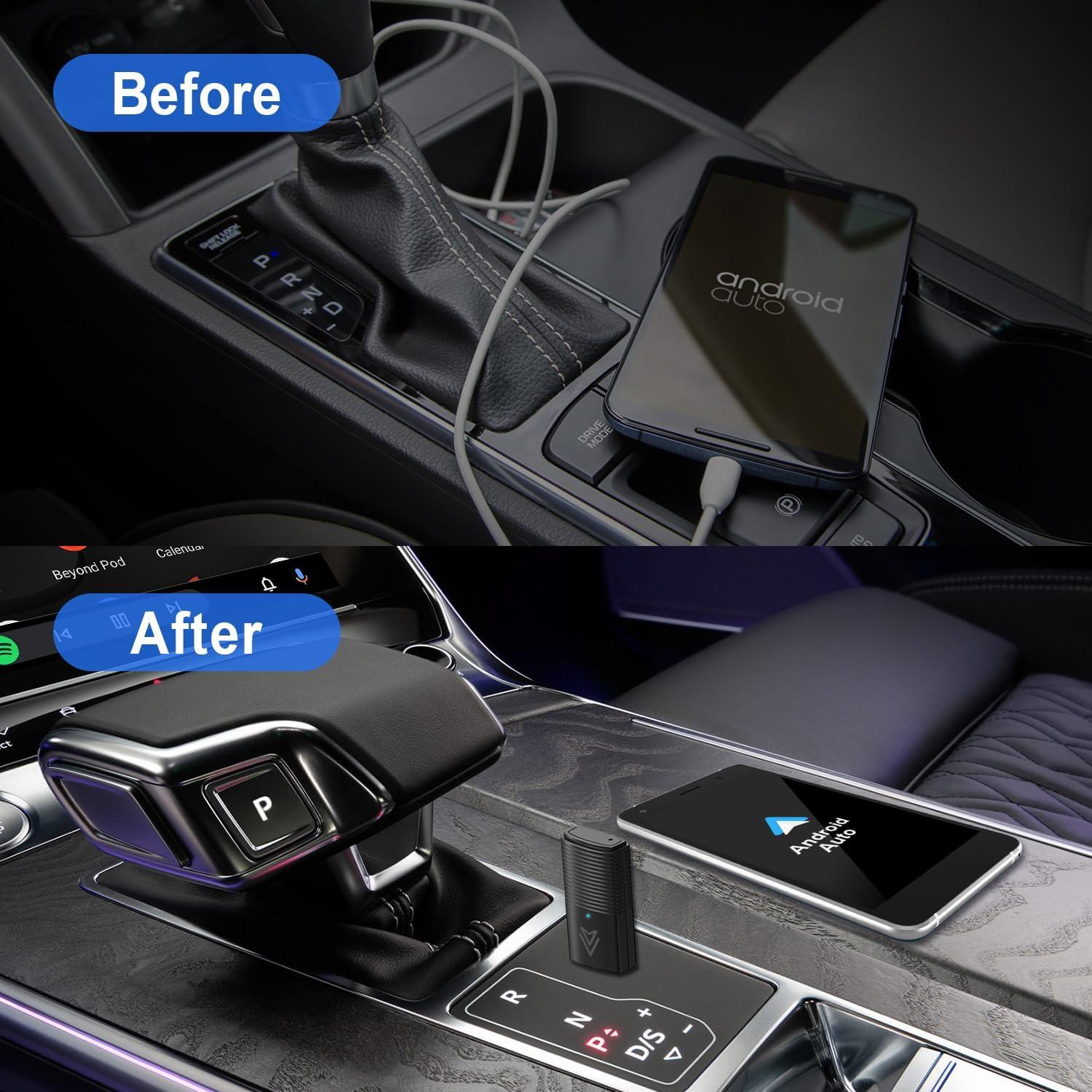 Adaptador Inalámbrico Android Auto Dilxyuy 2016+ Plug & Play