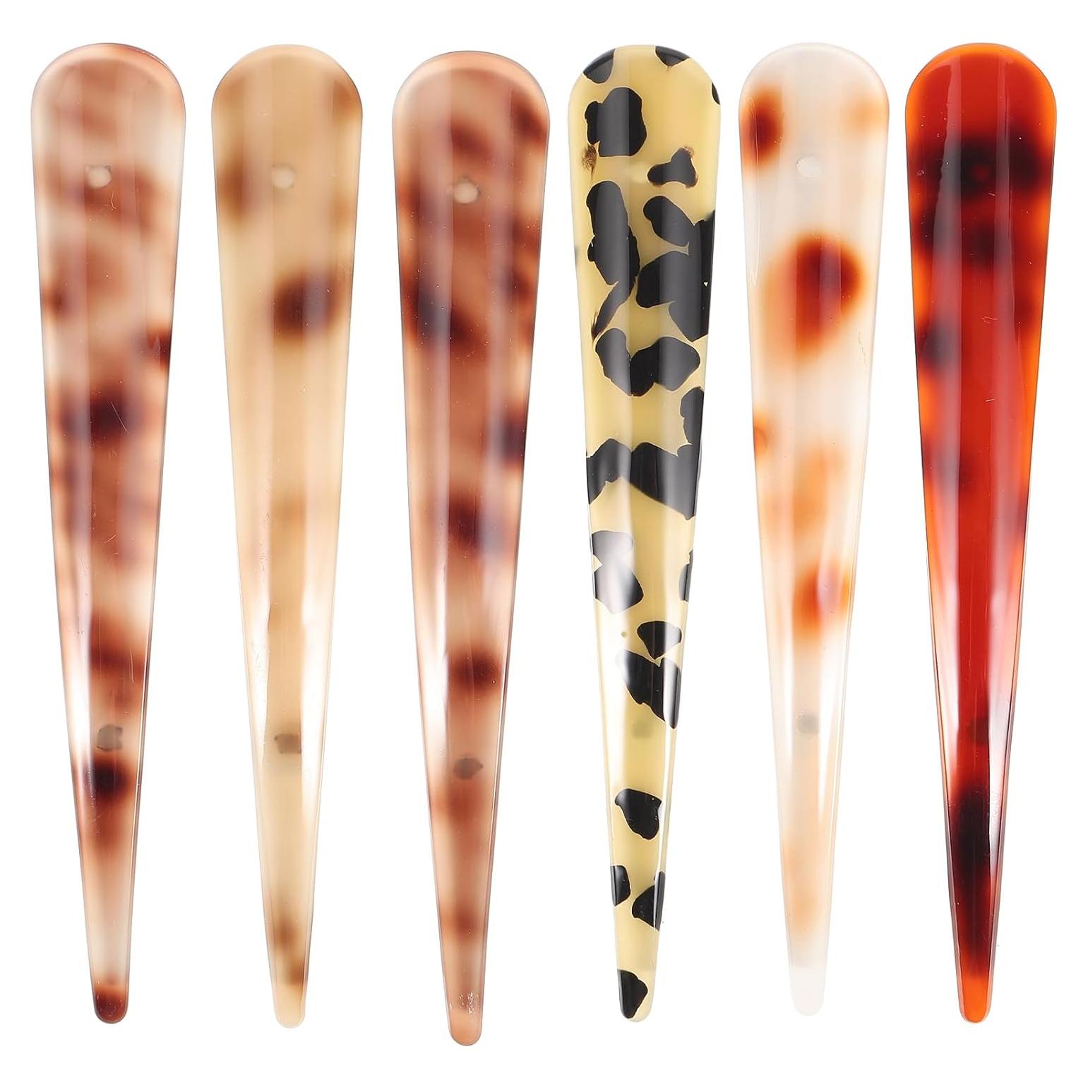 Pinzas para el cabello Beaupretty Duckbill, 6 piezas grandes