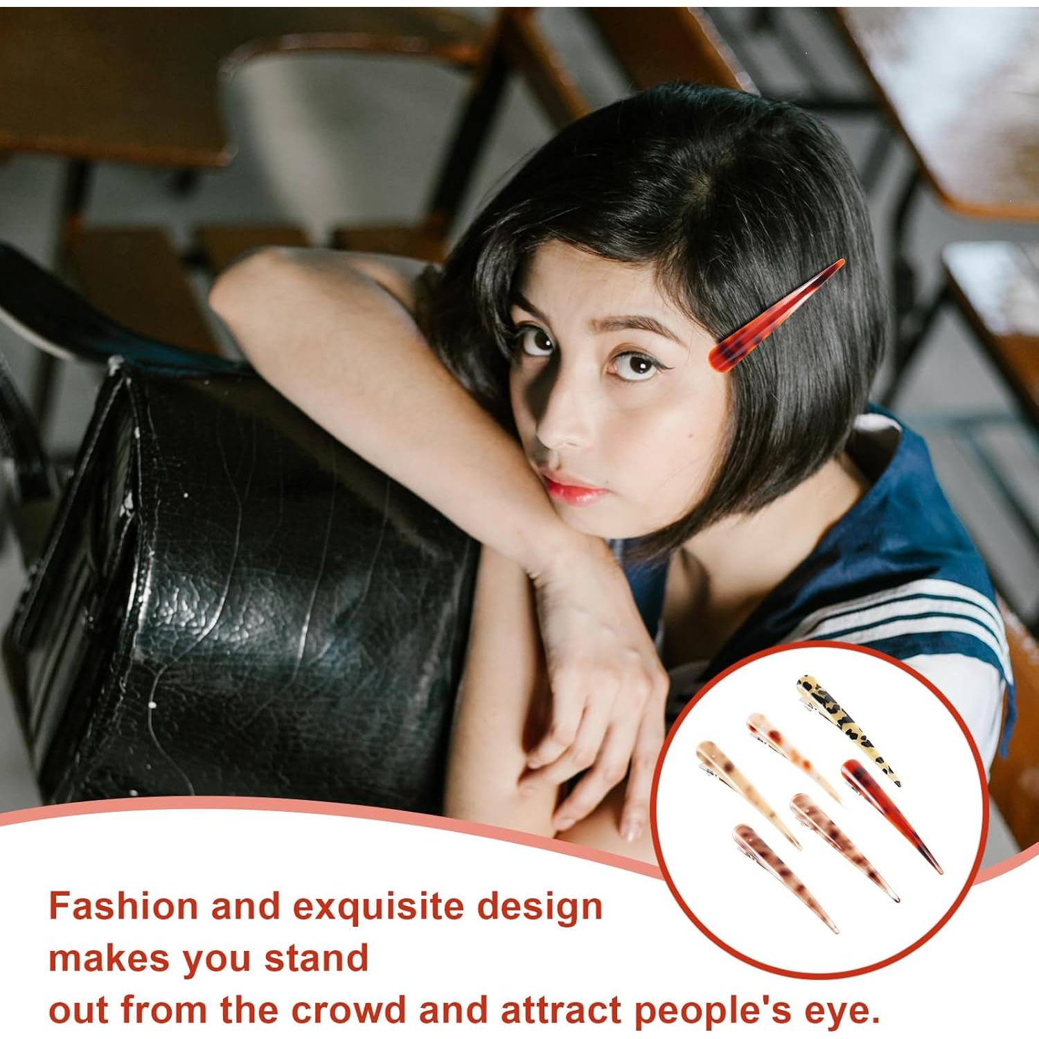 Pinzas para el cabello Beaupretty Duckbill, 6 piezas grandes