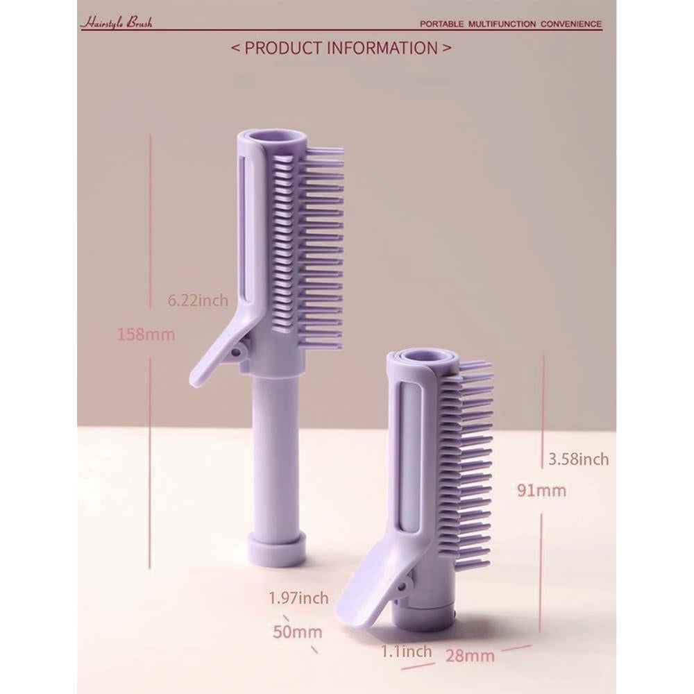 11 Clips Fluffy Raíz de Cabello YOOOYOOO Púrpura DIY