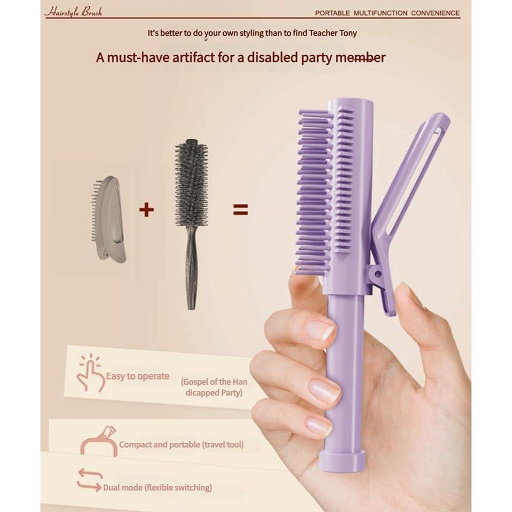 11 Clips Fluffy Raíz de Cabello YOOOYOOO Púrpura DIY