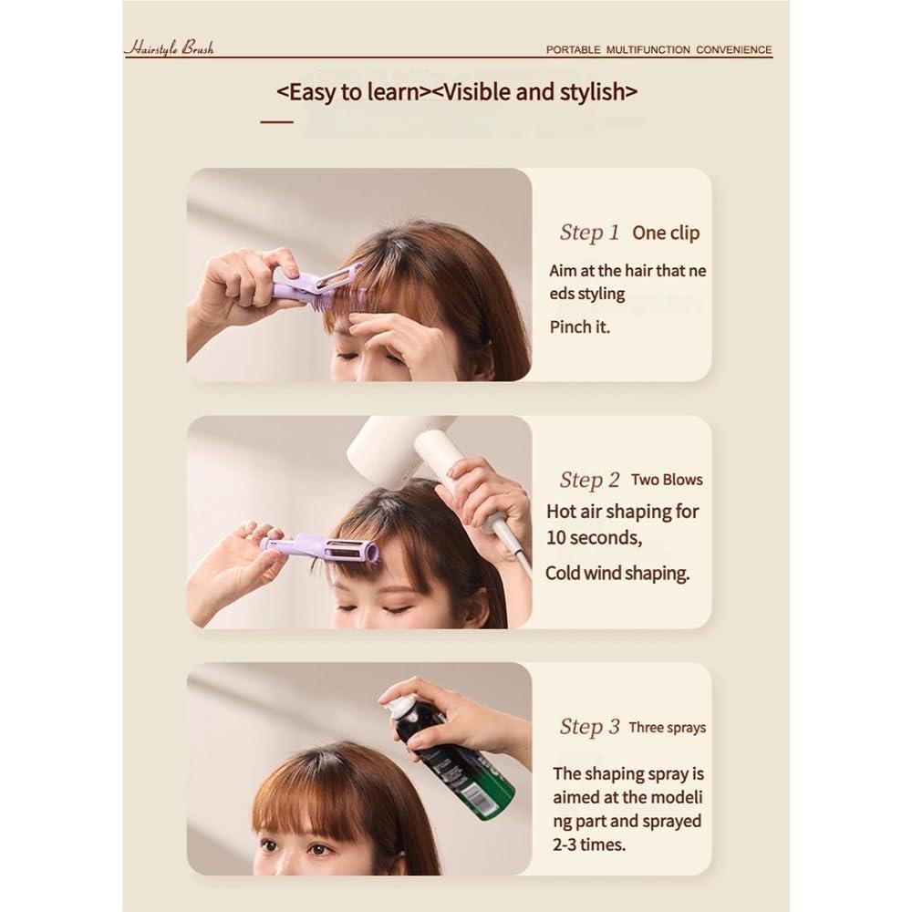 11 Clips Fluffy Raíz de Cabello YOOOYOOO Púrpura DIY