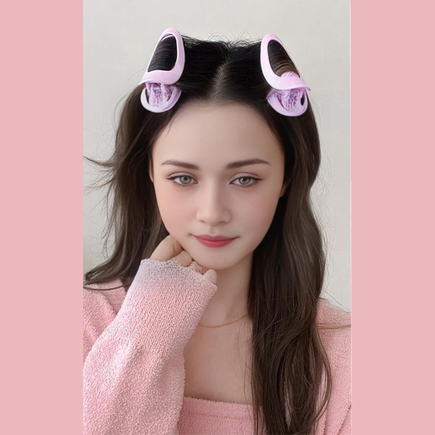 11 Clips Fluffy Raíz de Cabello YOOOYOOO Púrpura DIY