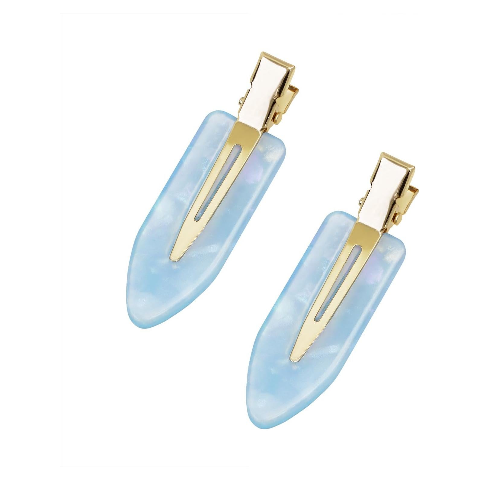 Clips para el Cabello Sin Pliegues Mini Skater Azul 2PCS