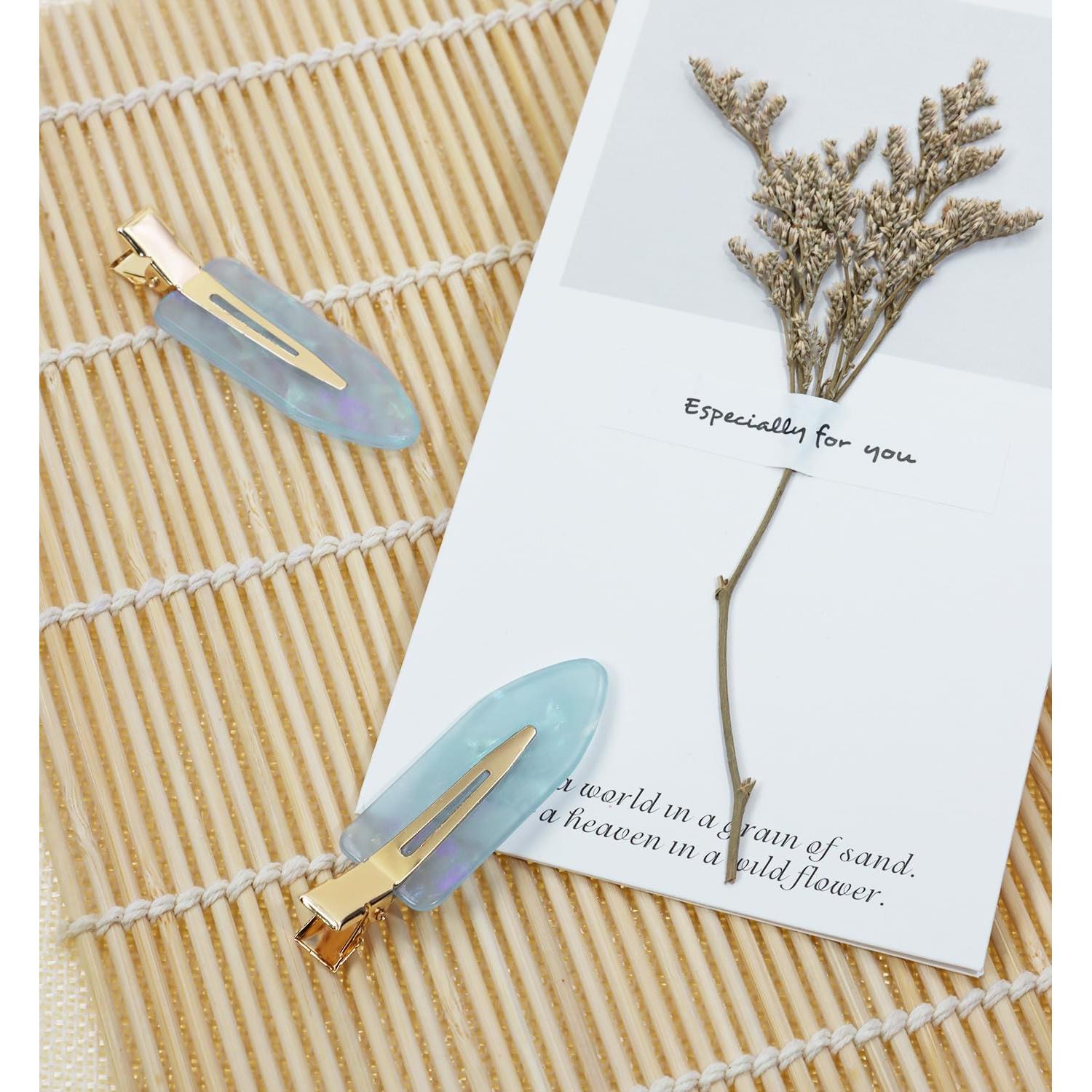 Clips para el Cabello Sin Pliegues Mini Skater Azul 2PCS