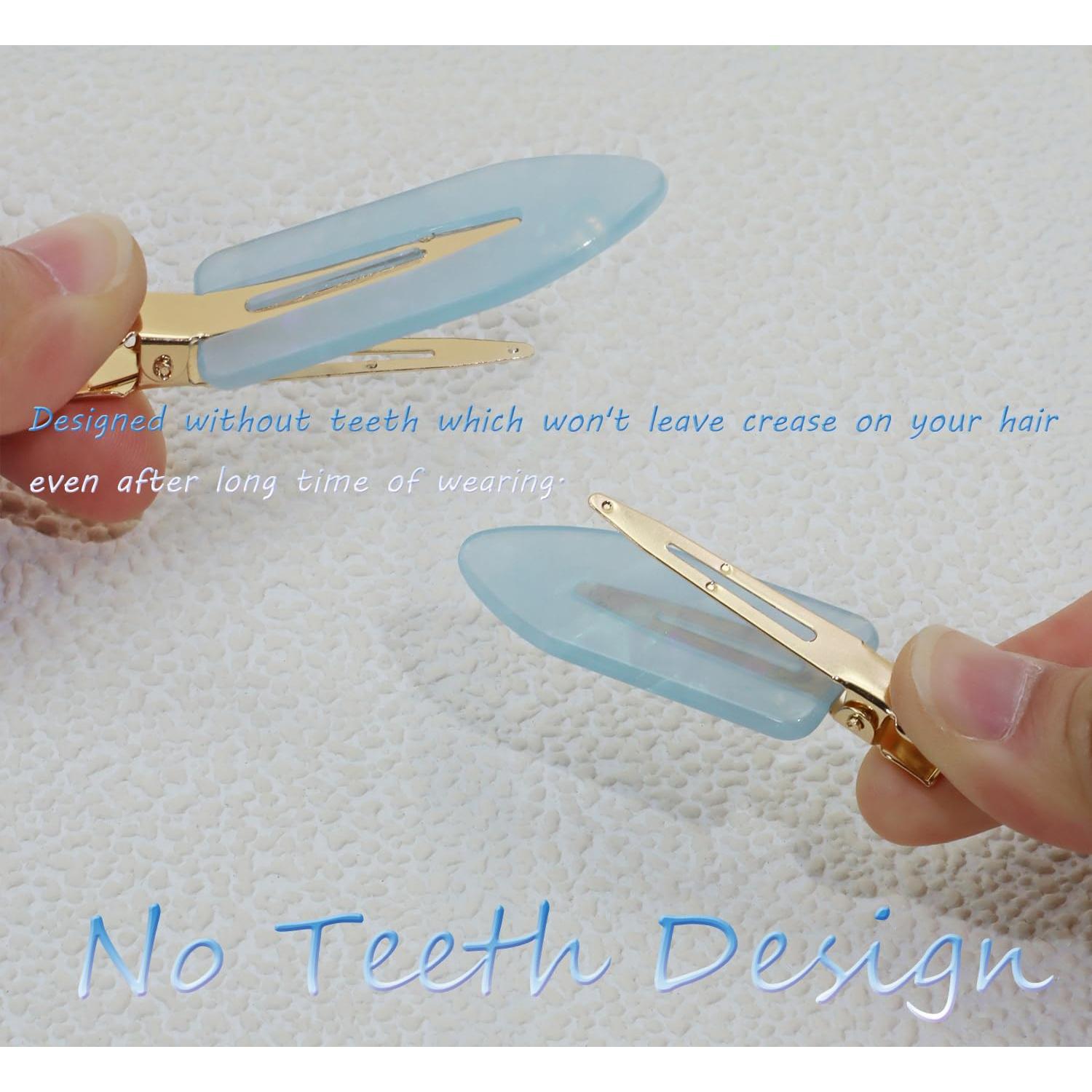 Clips para el Cabello Sin Pliegues Mini Skater Azul 2PCS