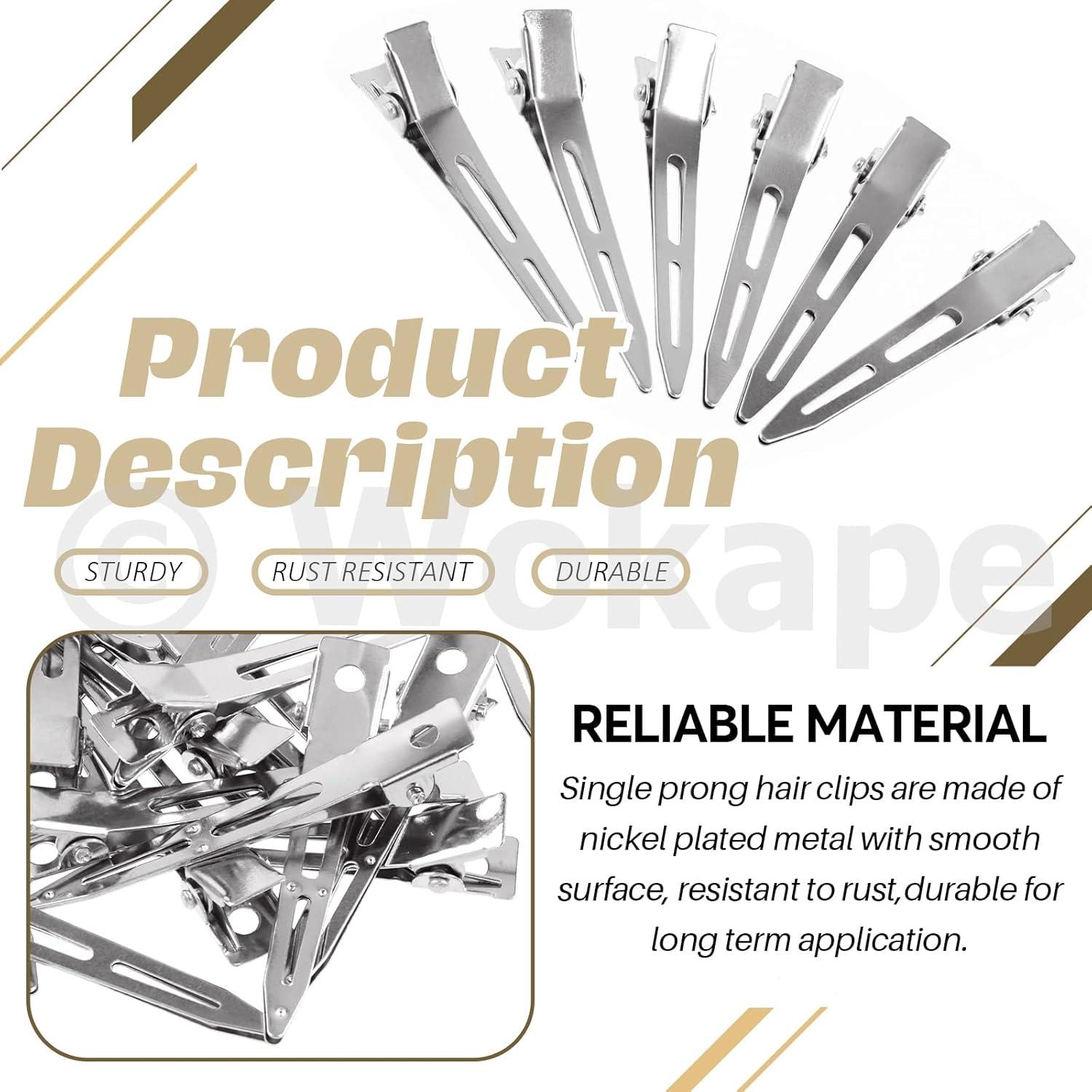 50 Clips de Peinar Wokape de Metal 3.6 cm para Cabello