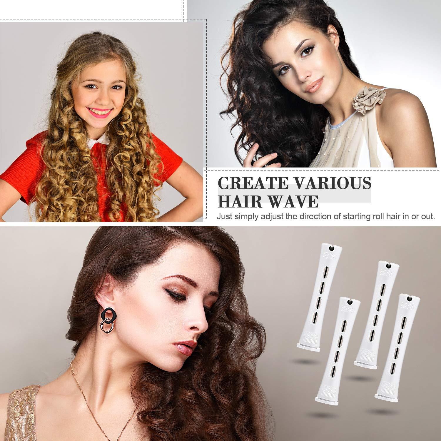 Kit de Estilizado de Cabello WILLBOND - 48 Varillas, 2 Peines, 350 Papeles, 6 Clips