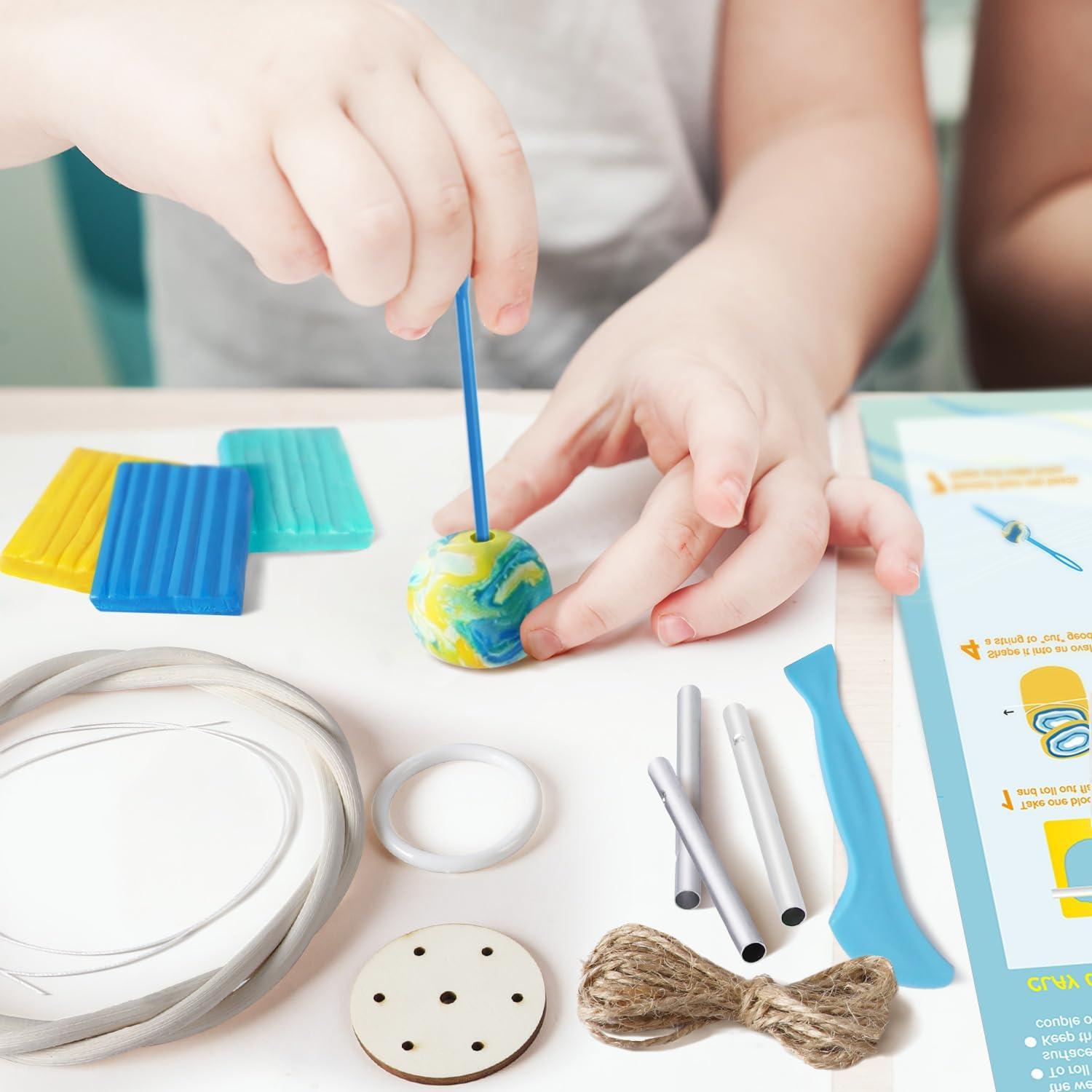 Kit de Manualidades Carillón de Arcilla Geode EDUMAN 20 Piezas