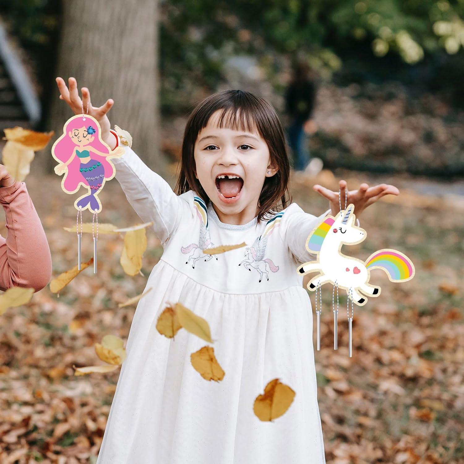 Kit de Campana de Viento DIY Goldentime para Niños 4-8 Años