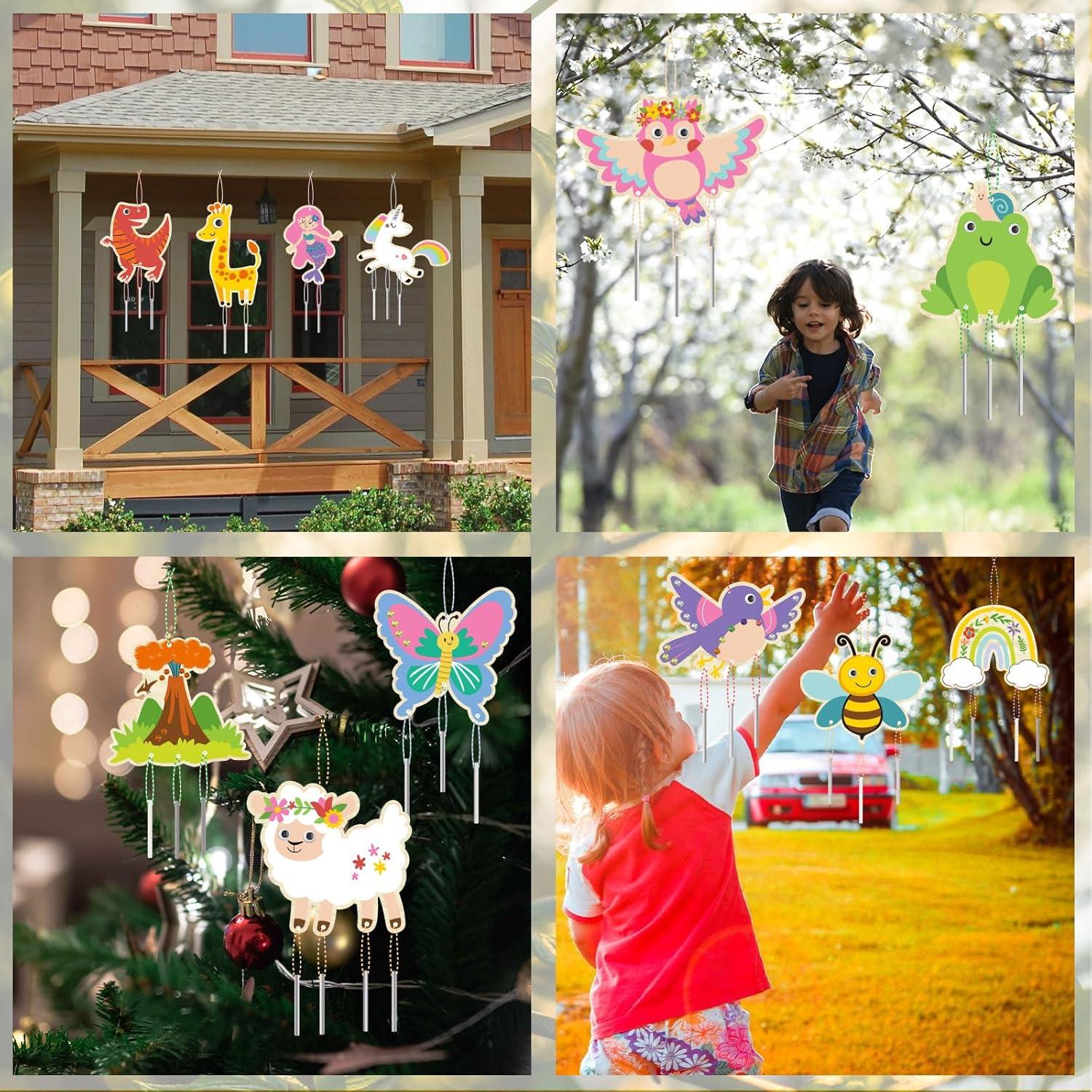 Kit de Campana de Viento DIY Goldentime para Niños 4-8 Años