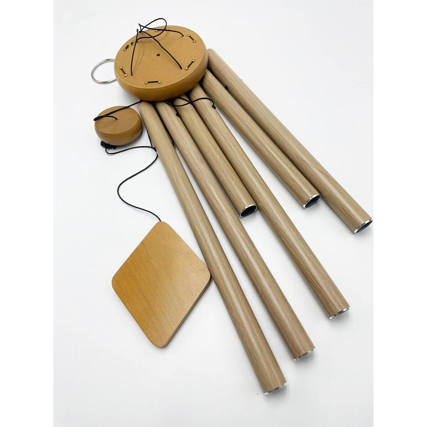 Kit de Campanas de Viento LGEGE - Piezas de Madera de Haya