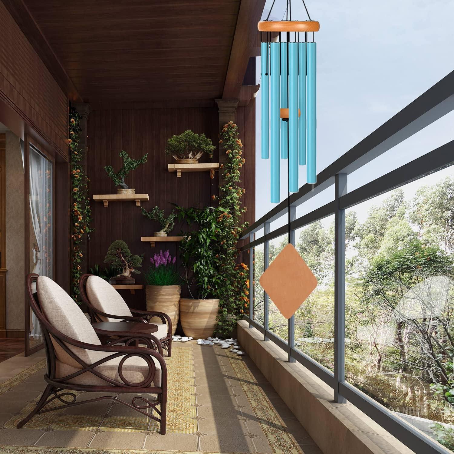 Kit de Campanas de Viento LGEGE - Piezas de Madera de Haya