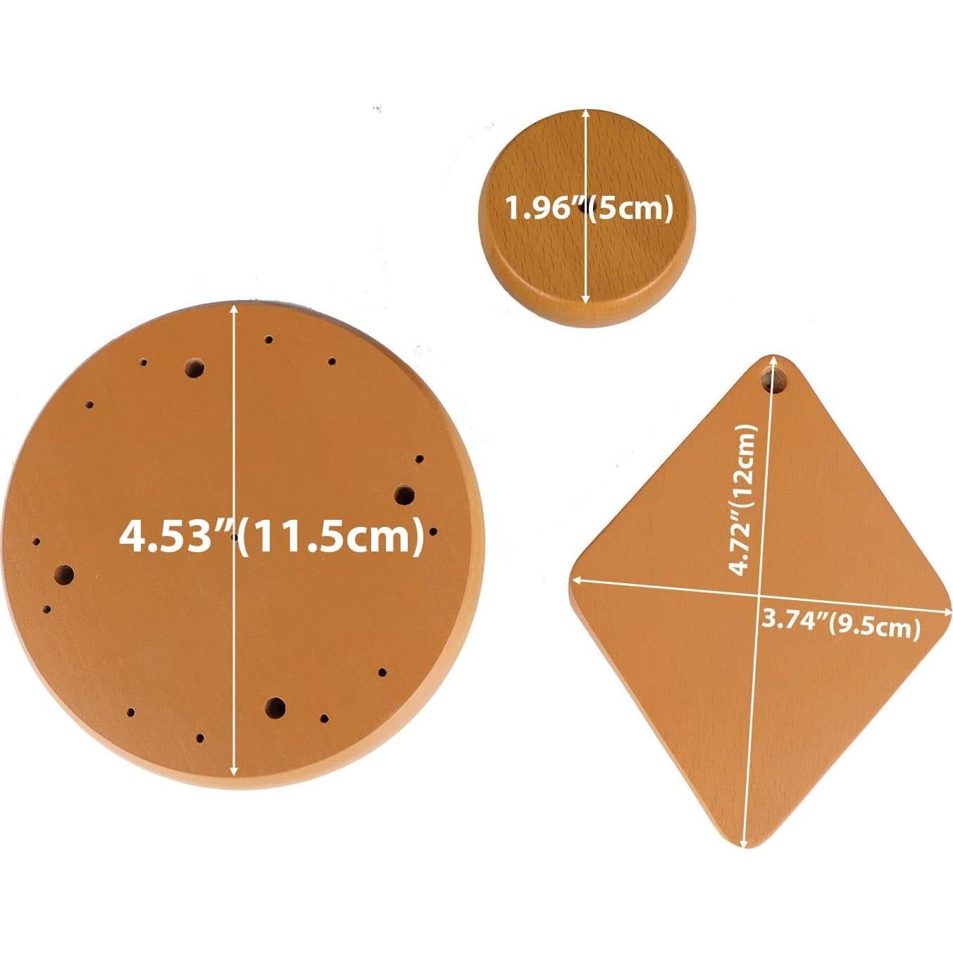 Kit de Campanas de Viento LGEGE - Piezas de Madera de Haya