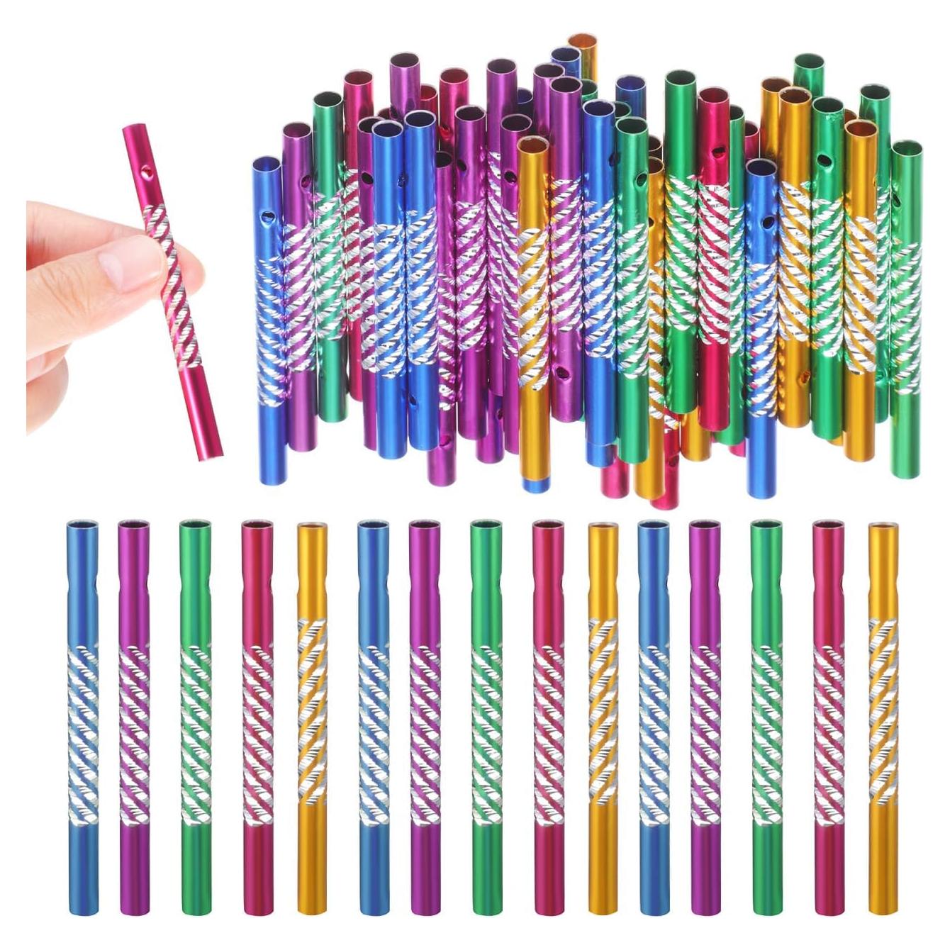 Juego de 150 Tubos de Campana de Viento DIY Toddmomy 8cm Aluminio