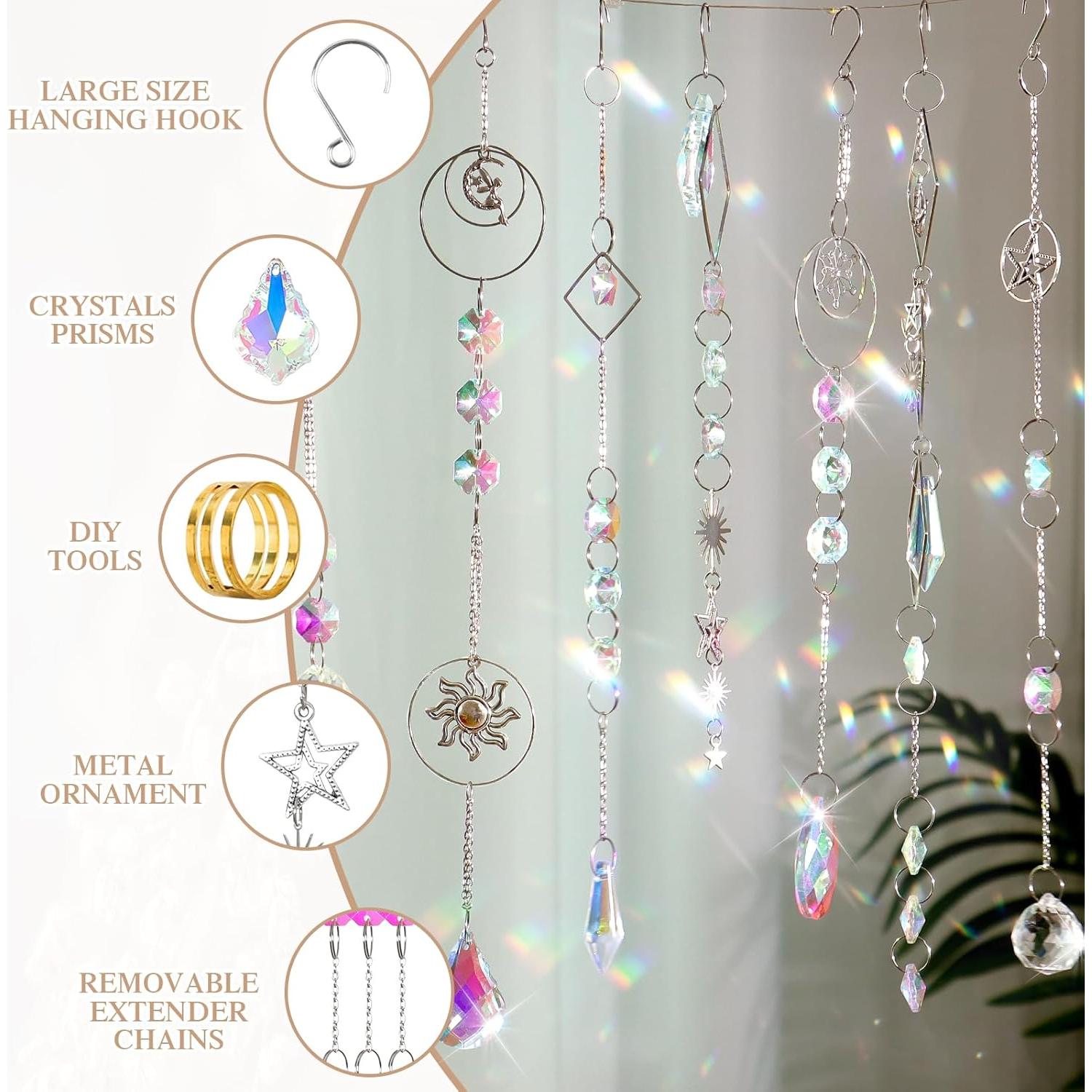 Kit DIY Atrapa Rayos de Cristal 330 Piezas - ASTNIC Plata