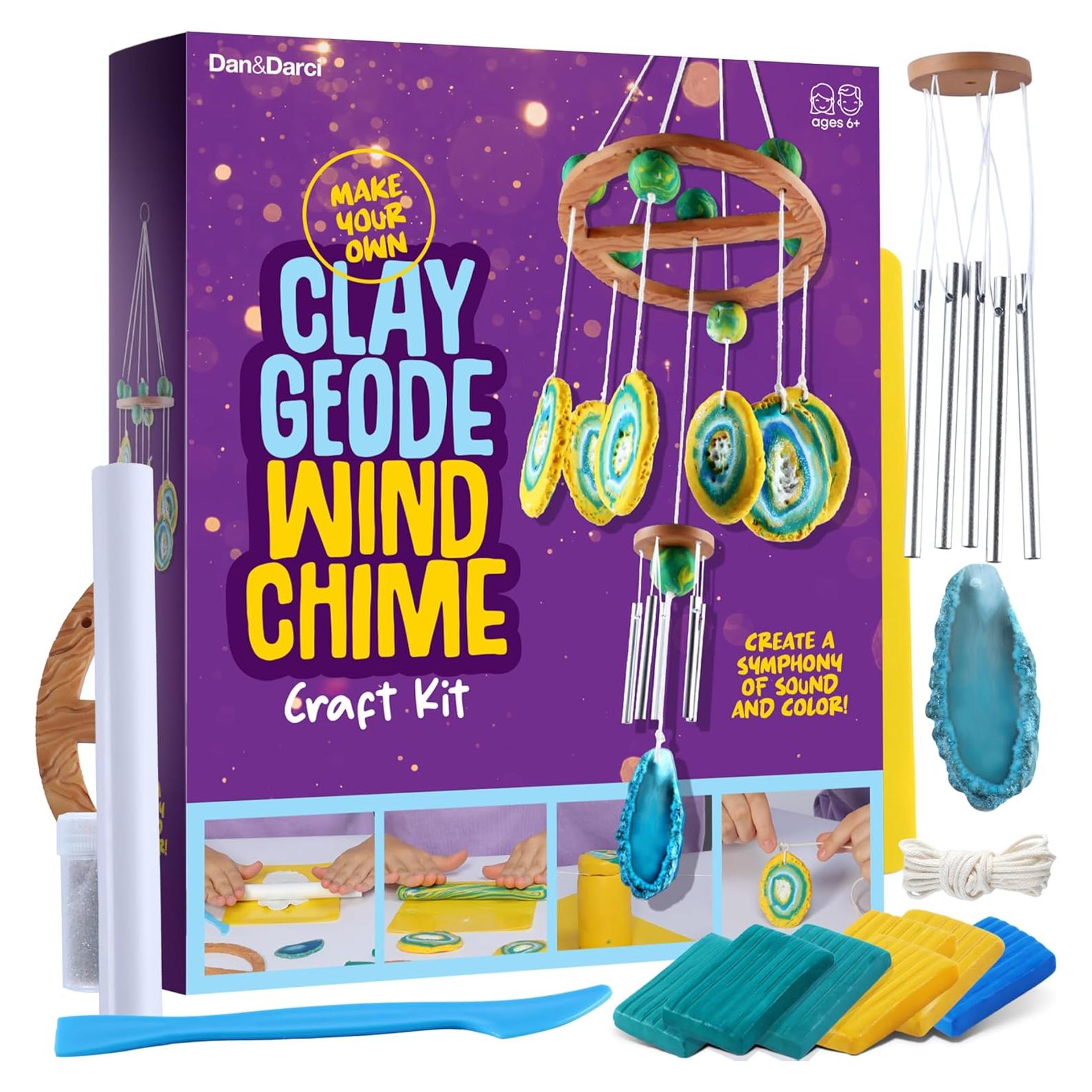 Kit de Manualidades Dan&Darci Campana de Viento Geode 24 Piezas