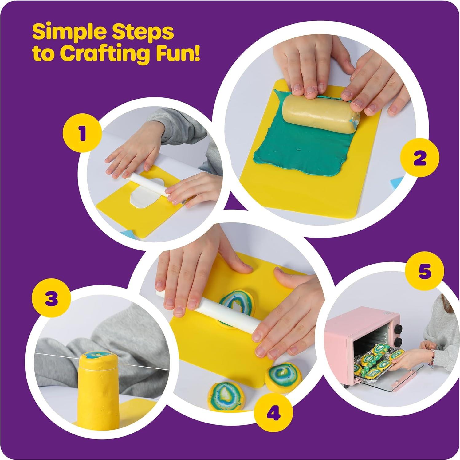 Kit de Manualidades Dan&Darci Campana de Viento Geode 24 Piezas