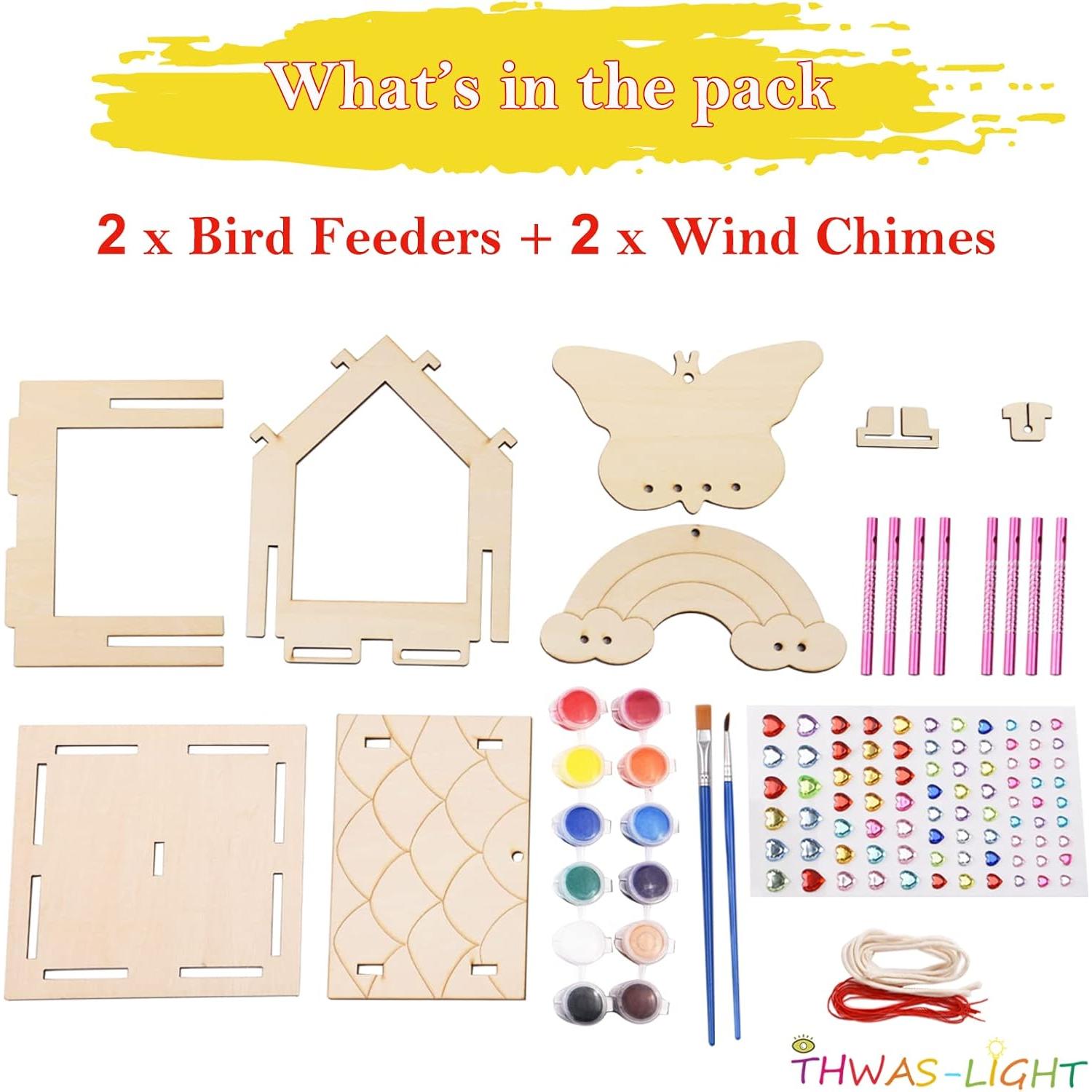 Kits de Manualidades para Niños THWAS-LIGHT - Comederos y Campanas