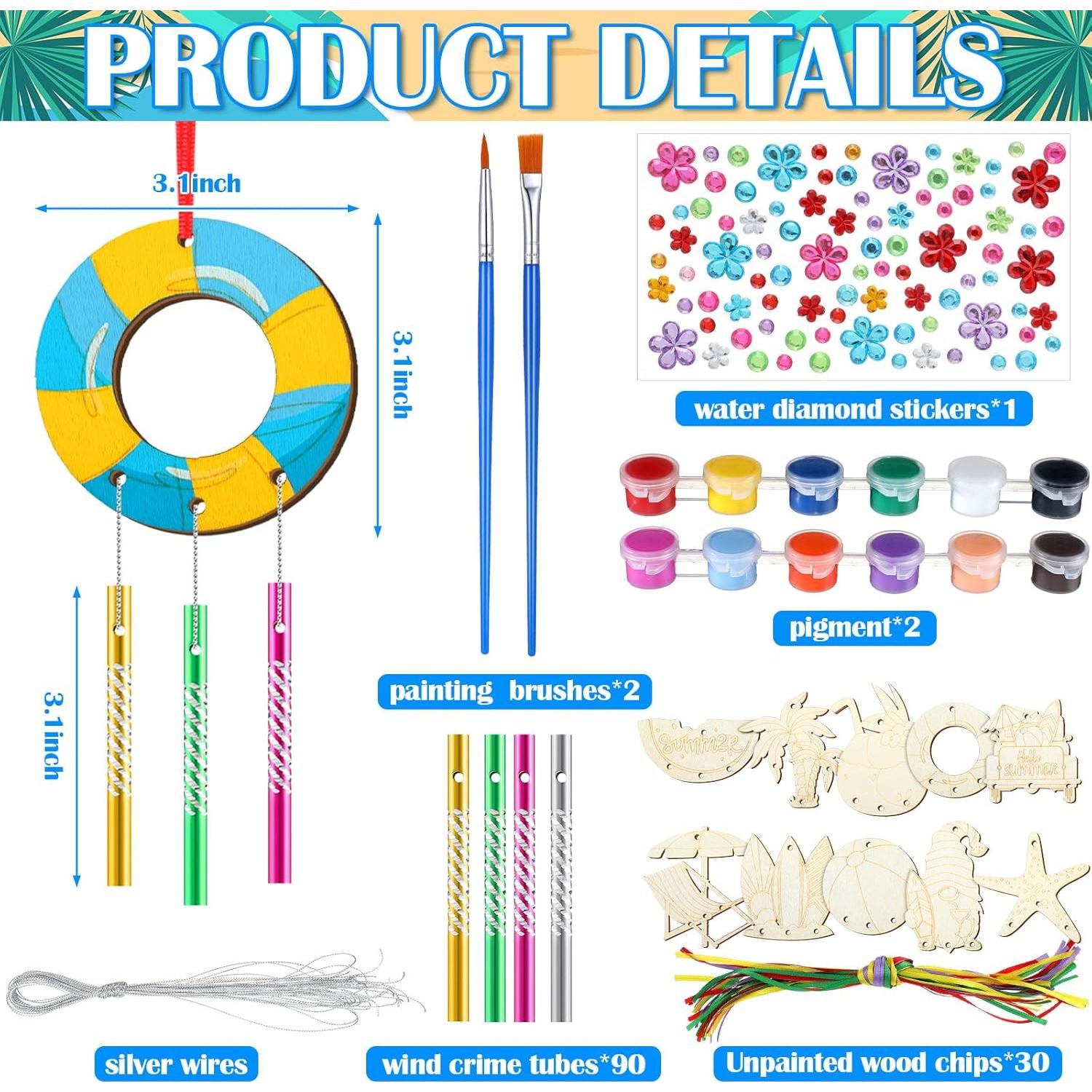 Kit de Campanas de Viento JellyArch 30 Piezas Manualidades