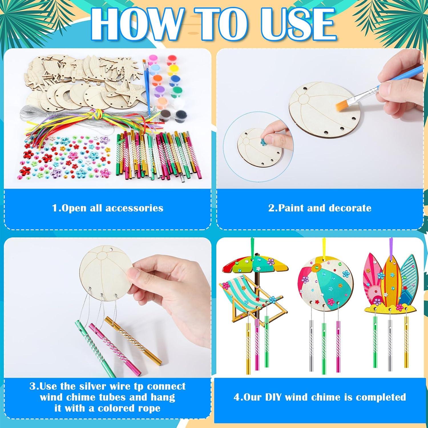 Kit de Campanas de Viento JellyArch 30 Piezas Manualidades