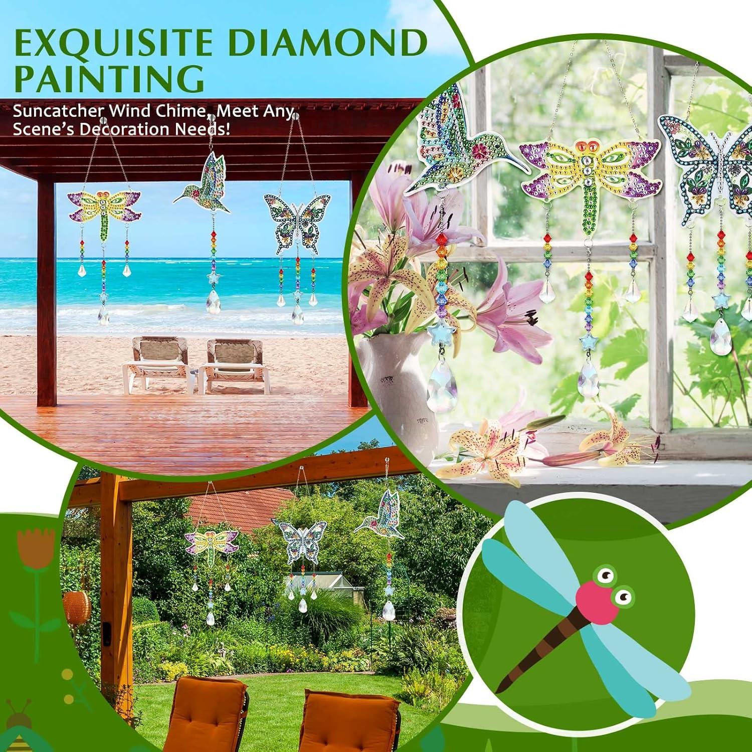 Kit de Arte de Diamante Jetec 3 Piezas Adorno Colgante DIY