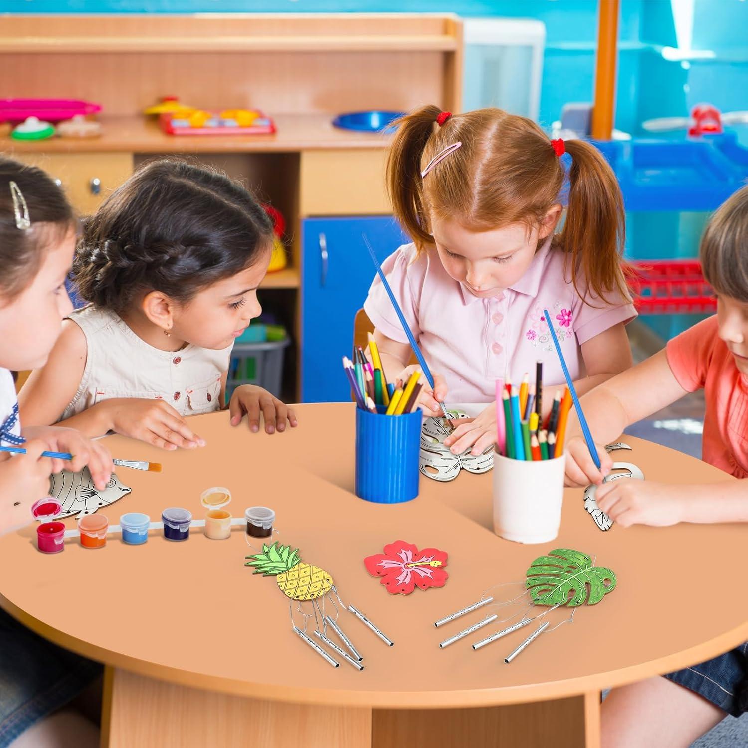 Kit de Campanas de Viento Tropical Silipull - 24 Piezas DIY