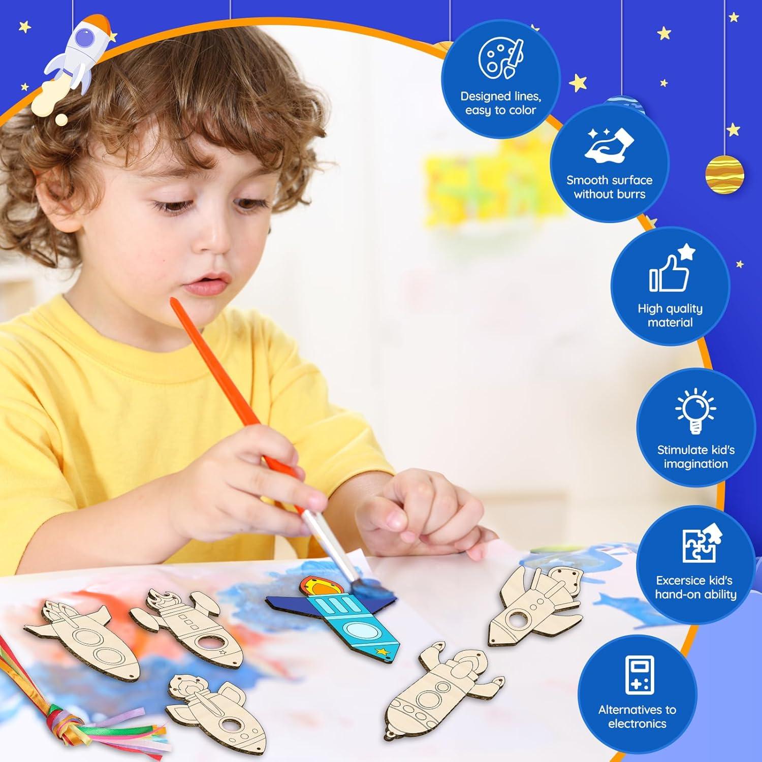 Kit de Campana de Viento DIY TREACLUB Cohete 12 Piezas