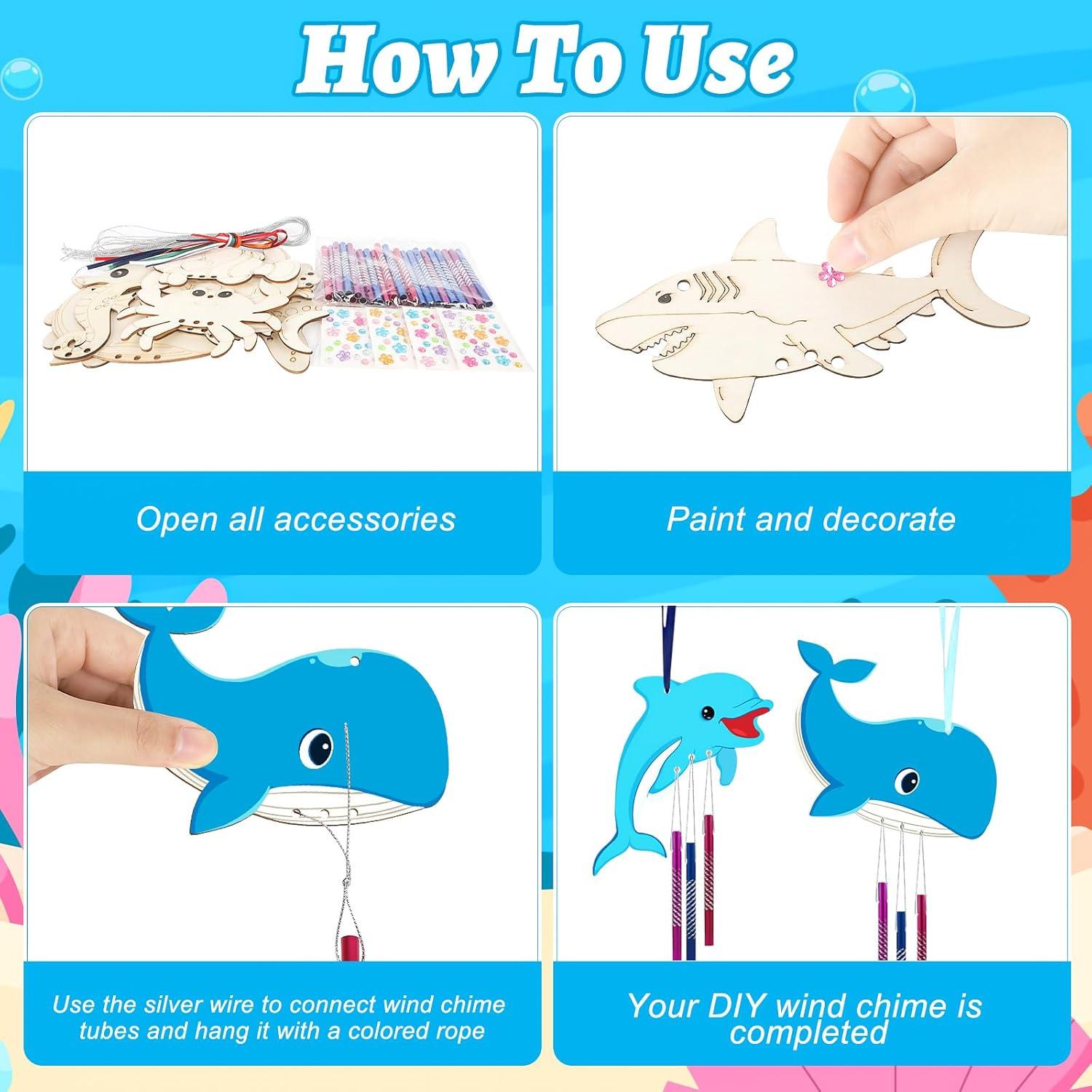 Kit de Móvil de Animales Marinos Sealmic - Manualidades de Verano