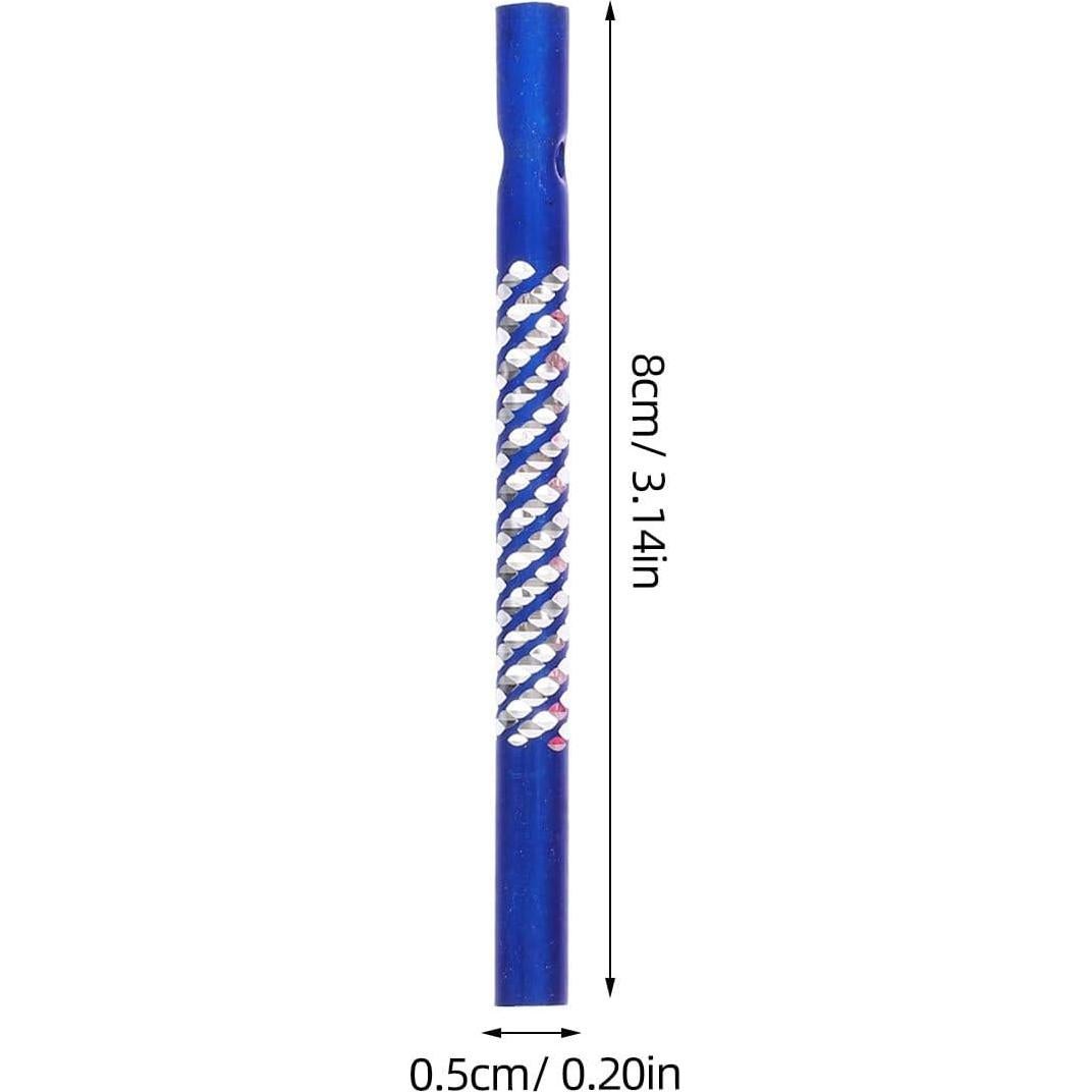 100 Tubos de Campana de Viento Aluminio DOITOOL 8cm Color Mezclado
